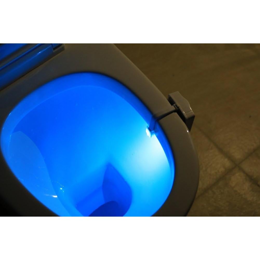 Luz Nocturna LED ZEZHOU para Inodoro 2 Paquete, 8 Colores