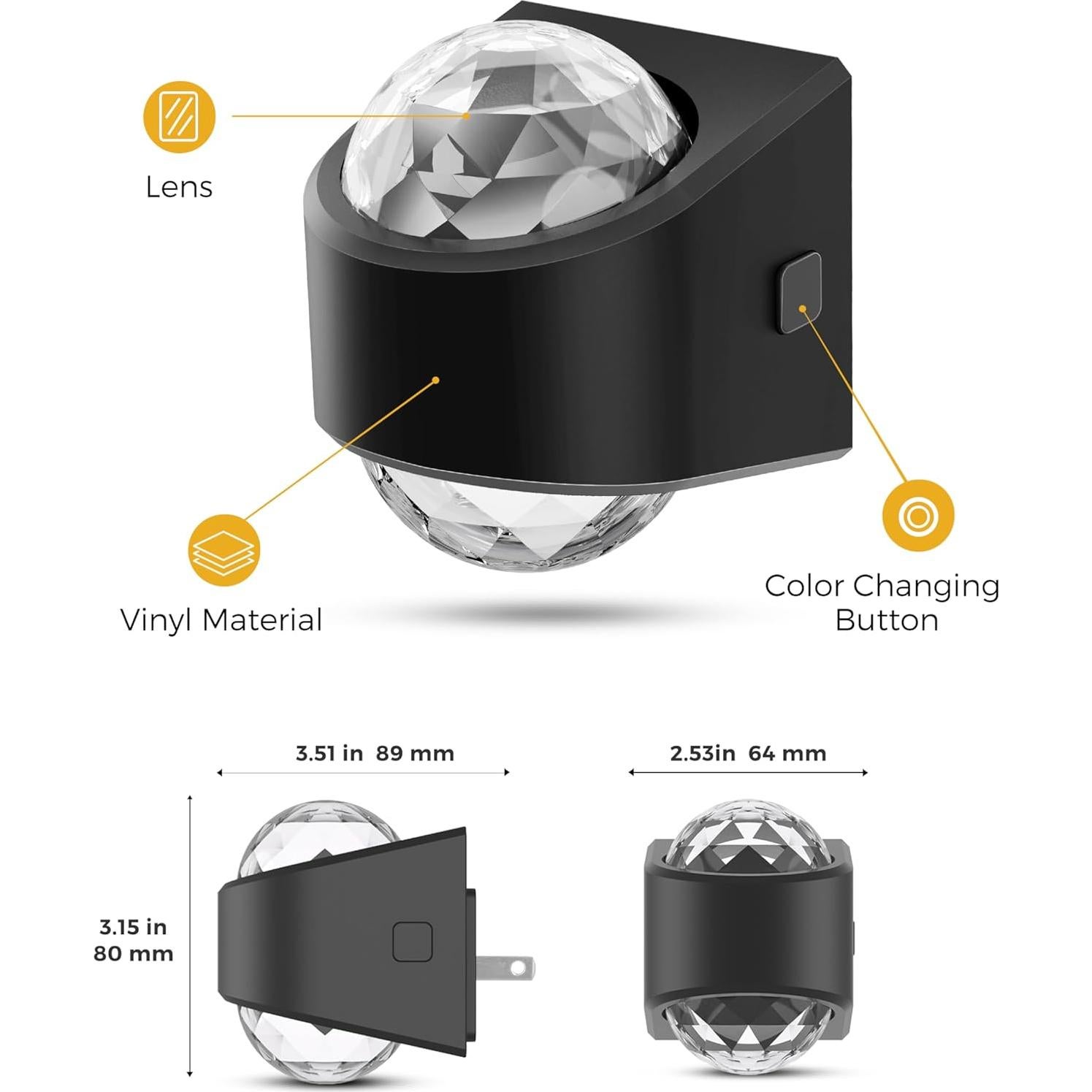 Proyector de Luz Nocturna LED GK Lighting para Niños 9 Colores