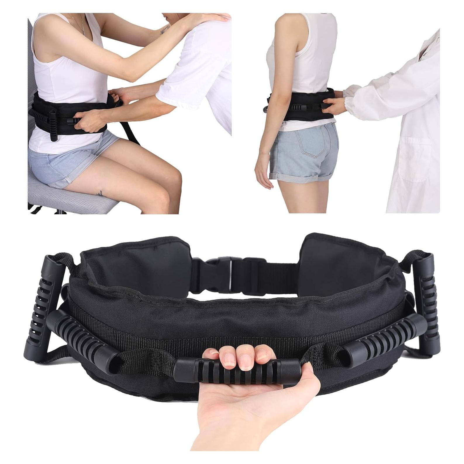 Cinturón de Transferencia Jacobable para Ancianos - Negro