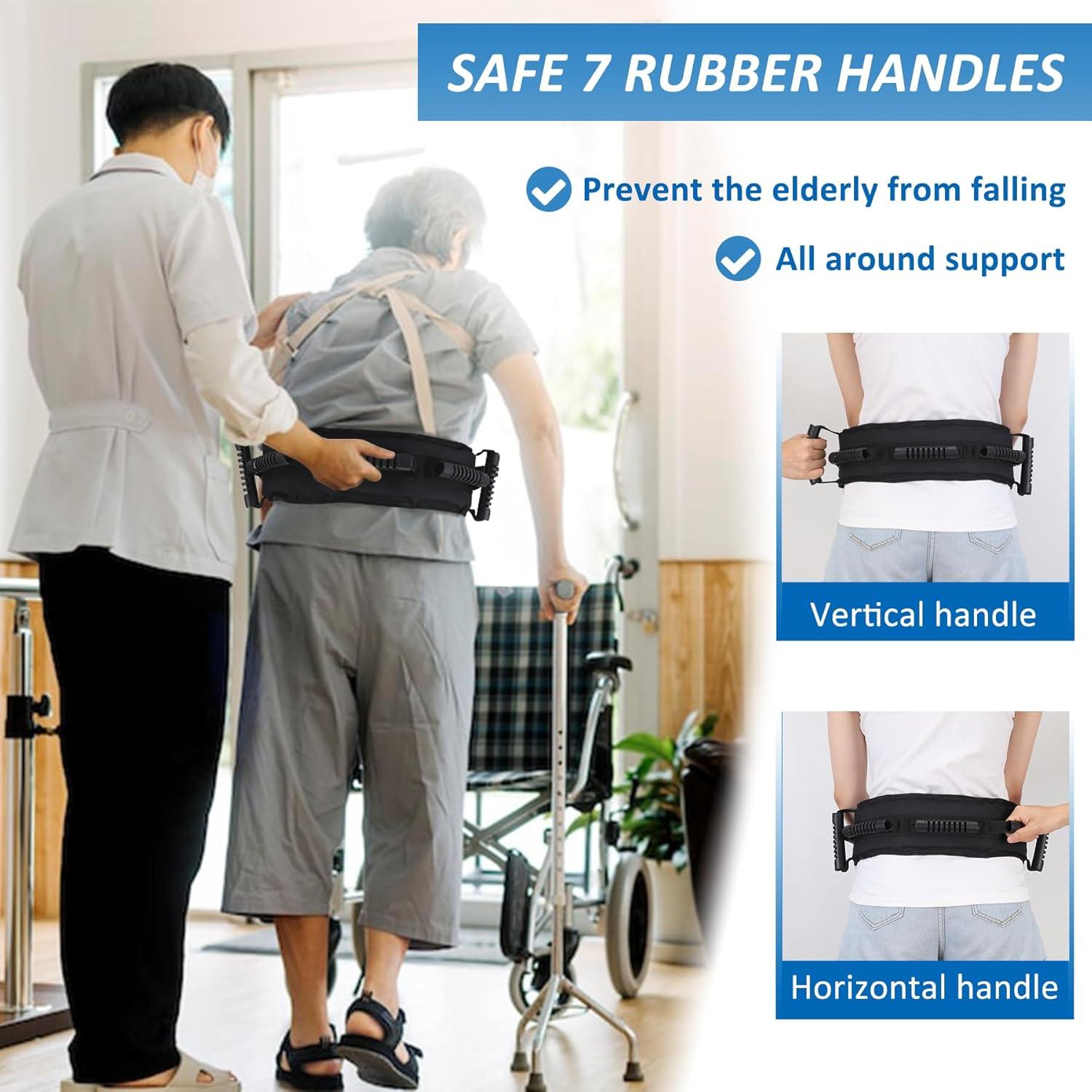 Cinturón de Transferencia Jacobable para Ancianos - Negro