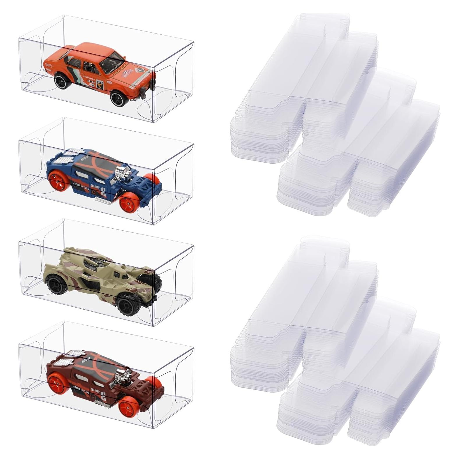 Cajas de Exhibición Transparentes BTSKY 120 Pcs 1:64 para Modelos