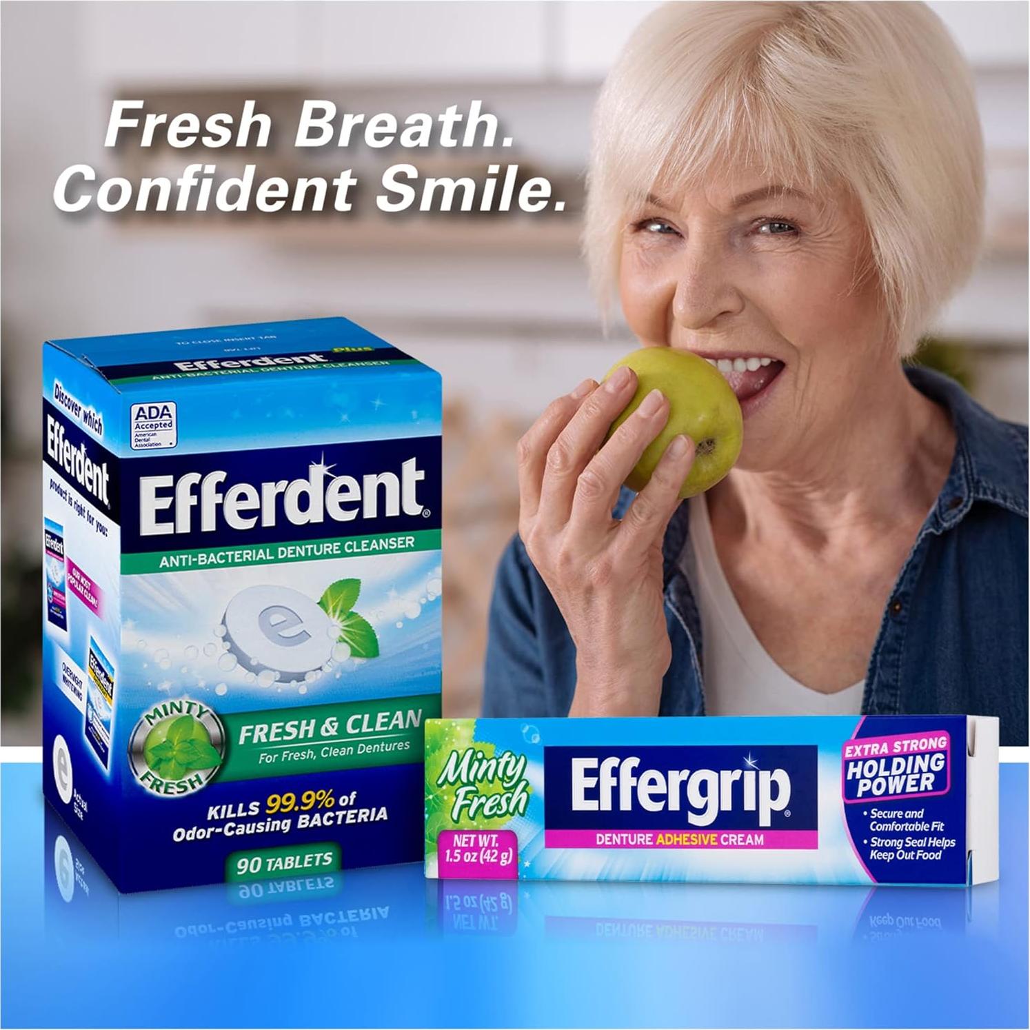 Adhesivo para Dentaduras Effergrip Extra Fuerte 42.5 g