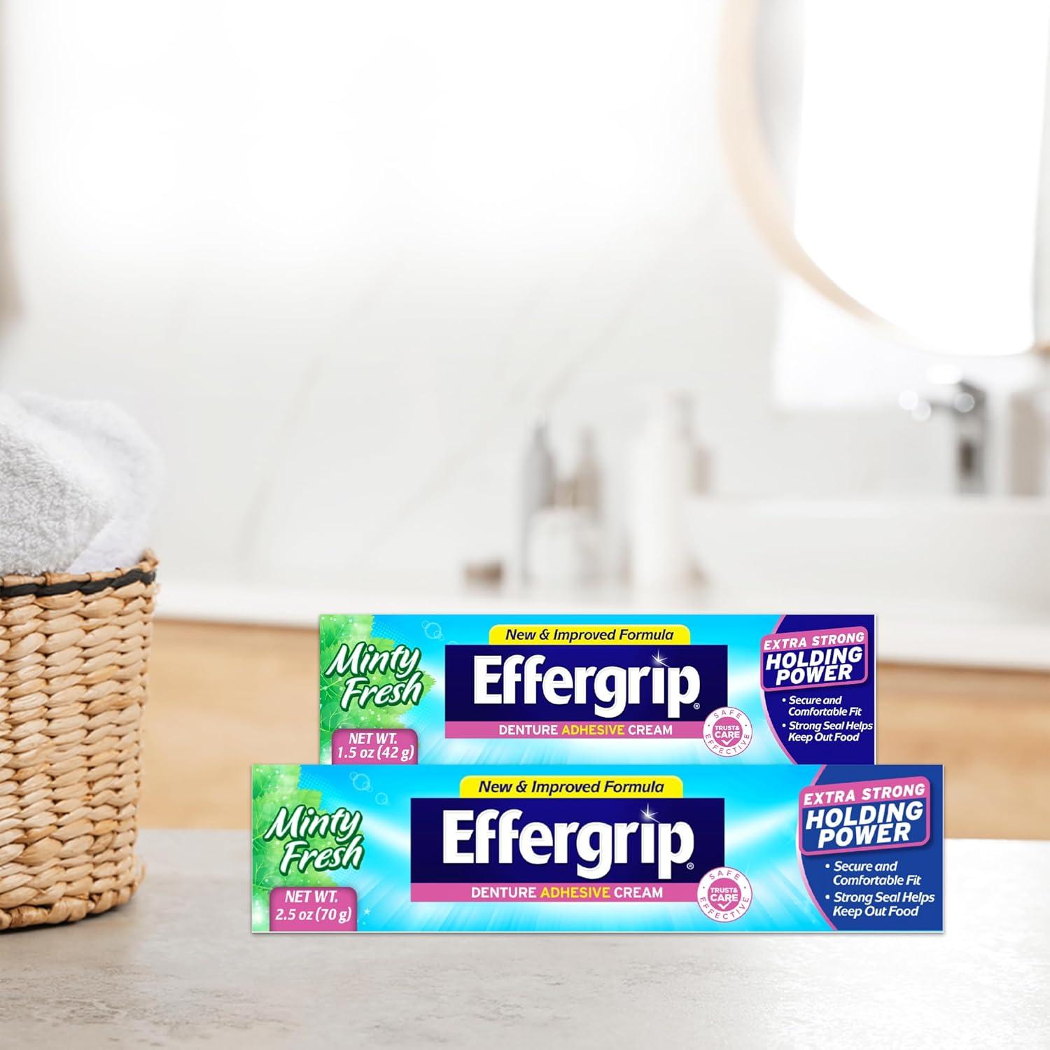 Adhesivo para Dentaduras Effergrip Extra Fuerte 42.5 g