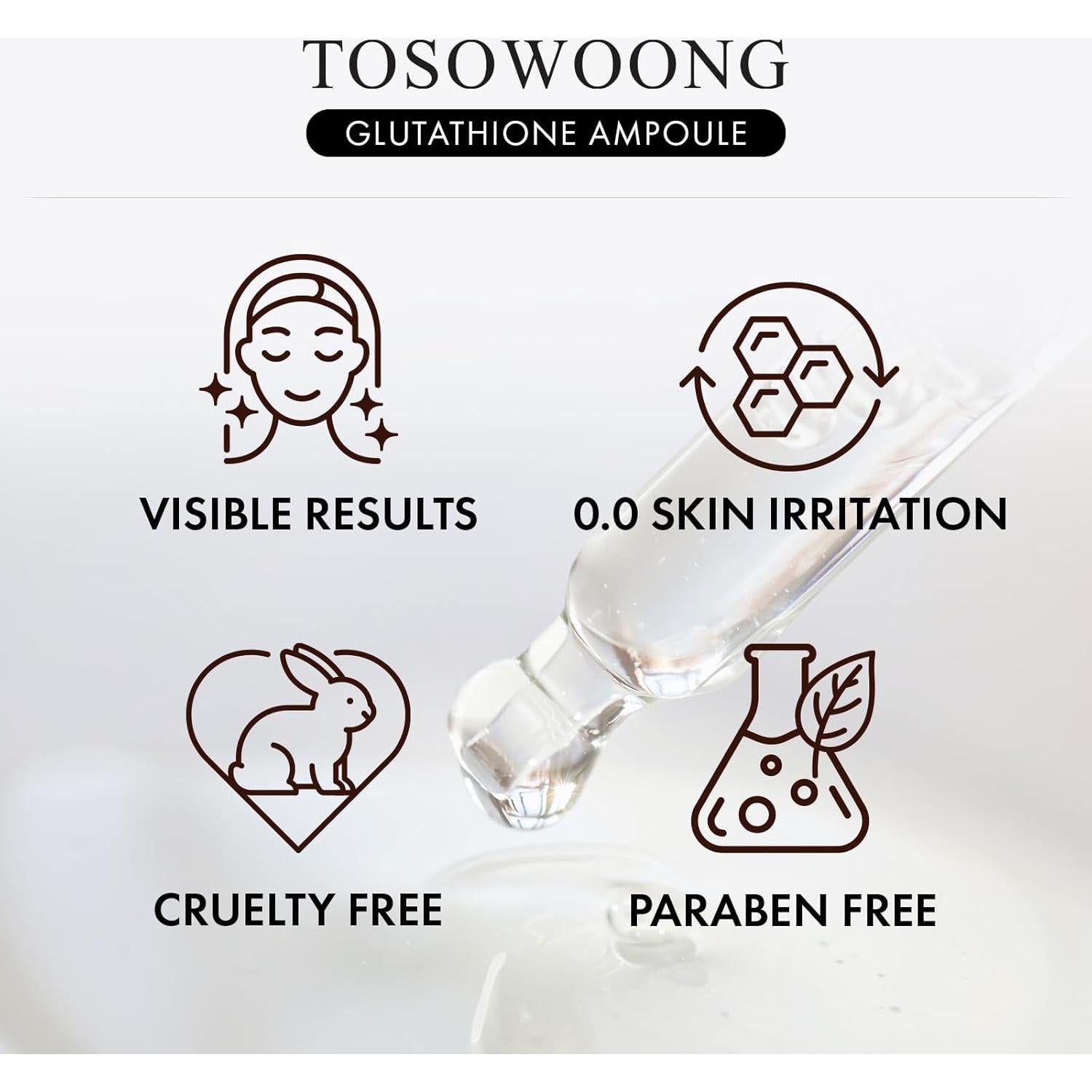 Suero Facial de Glutati&oacute;n TOSOWOONG 30ml - Antienvejecimiento