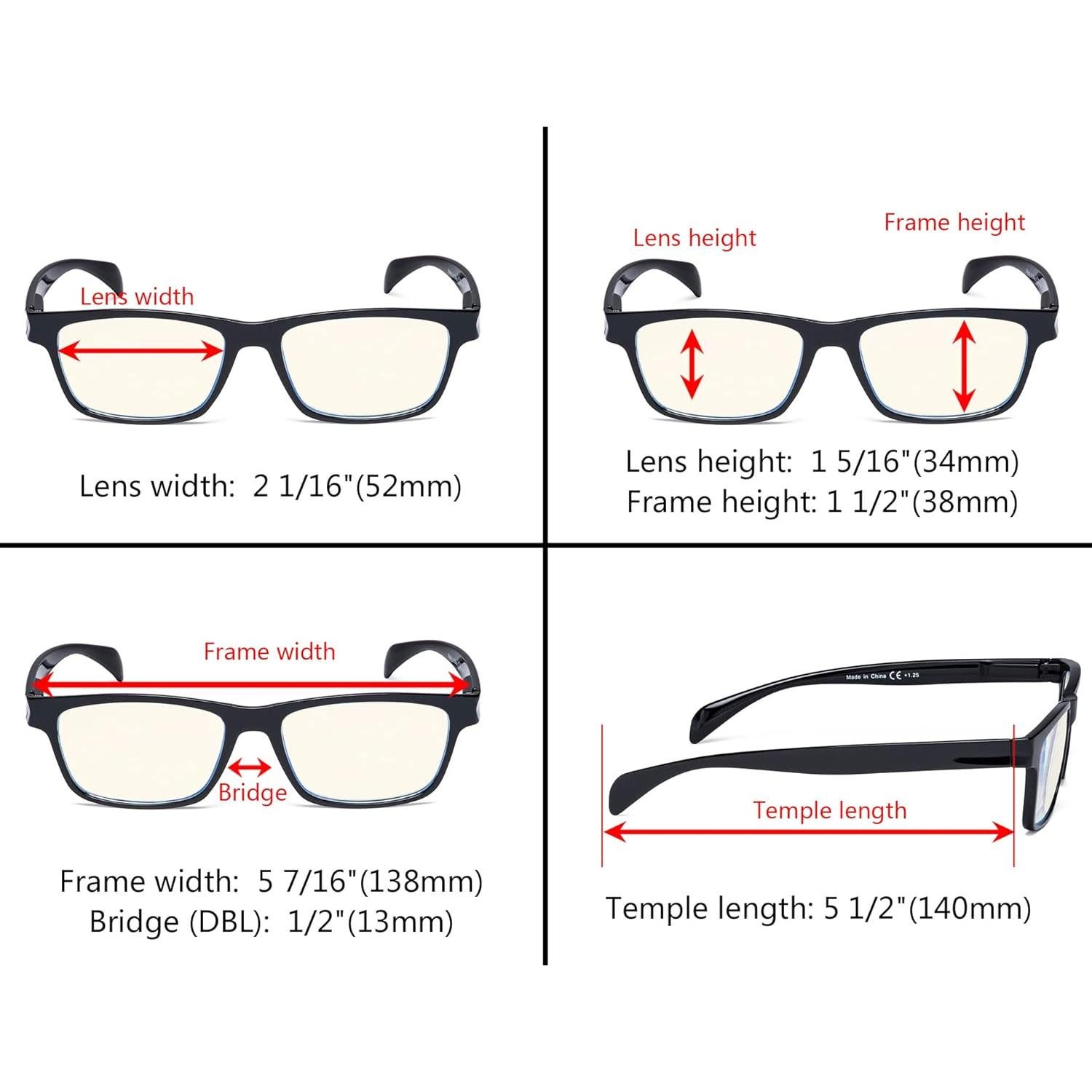 Gafas de lectura Eyekepper 10 pares filtro luz azul unisex