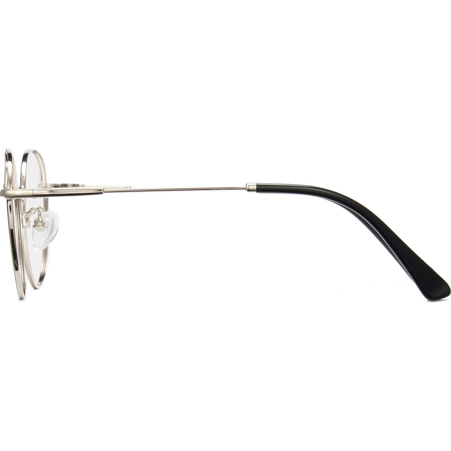 Gafas de luz azul Cyxus redondas metal UV claras unisex