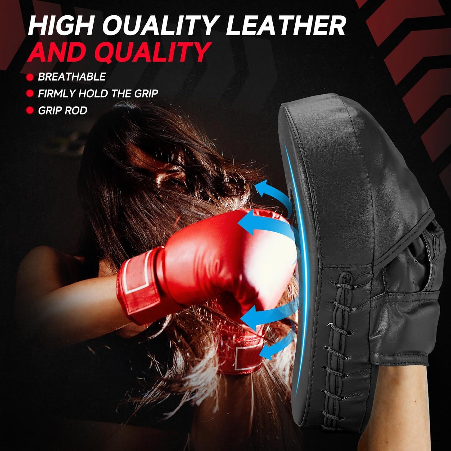 Guantes de Enfoque Curvados KUANG QUAN para Boxeo y MMA