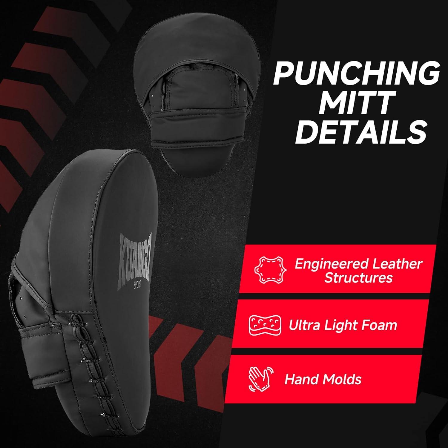 Guantes de Enfoque Curvados KUANG QUAN para Boxeo y MMA