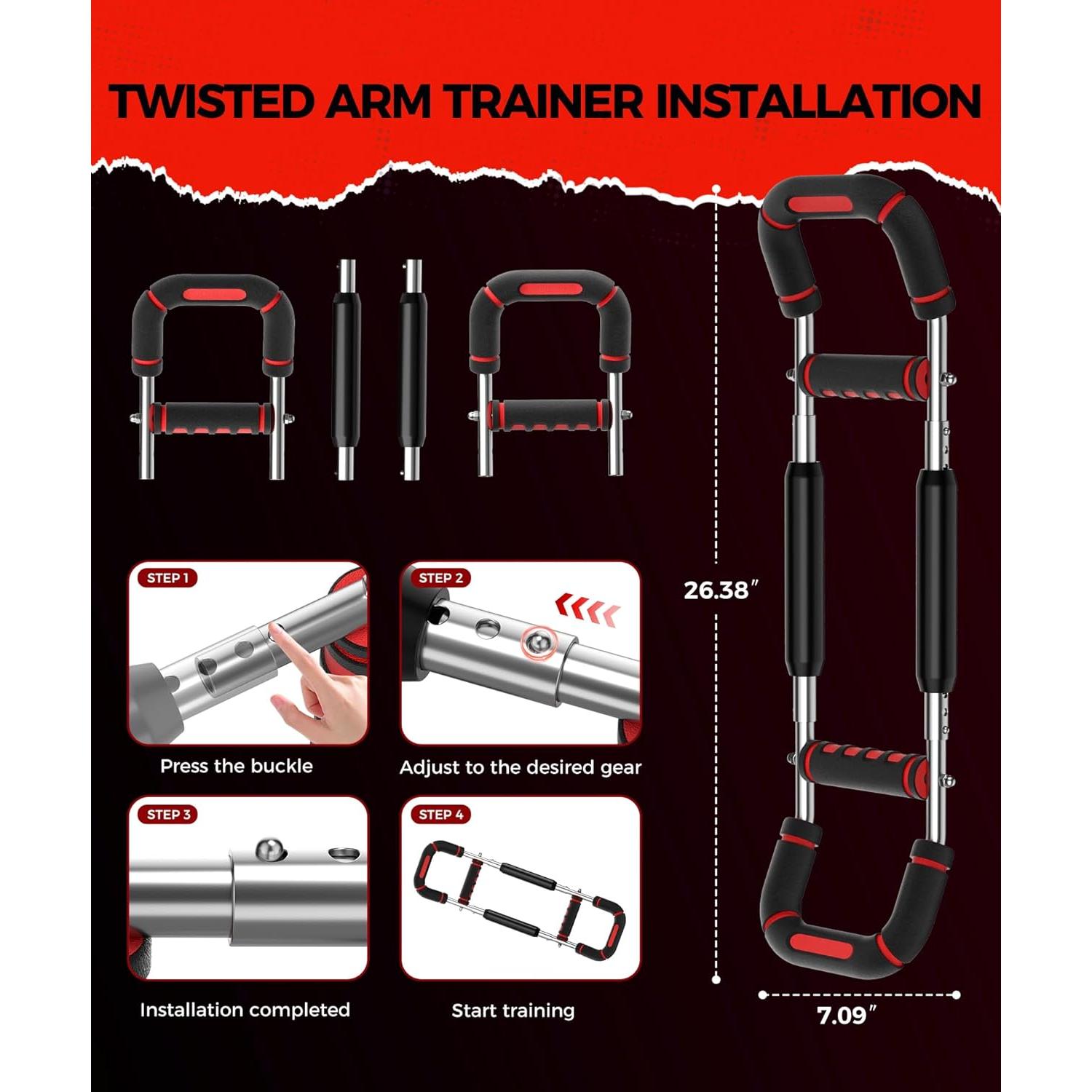 Entrenador de Brazos Twister RENRUI BLQ con 5 Niveles de Resistencia