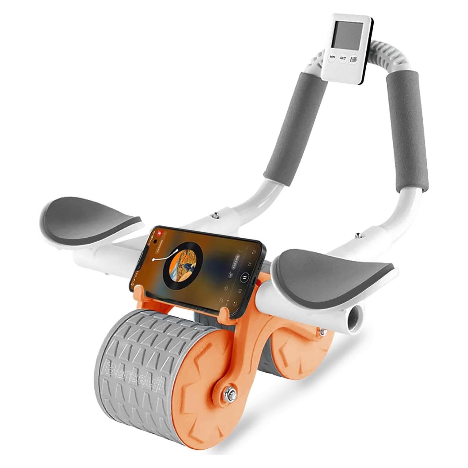 Rueda de Abdominales Bersauji 2025 con Almohadilla y Temporizador