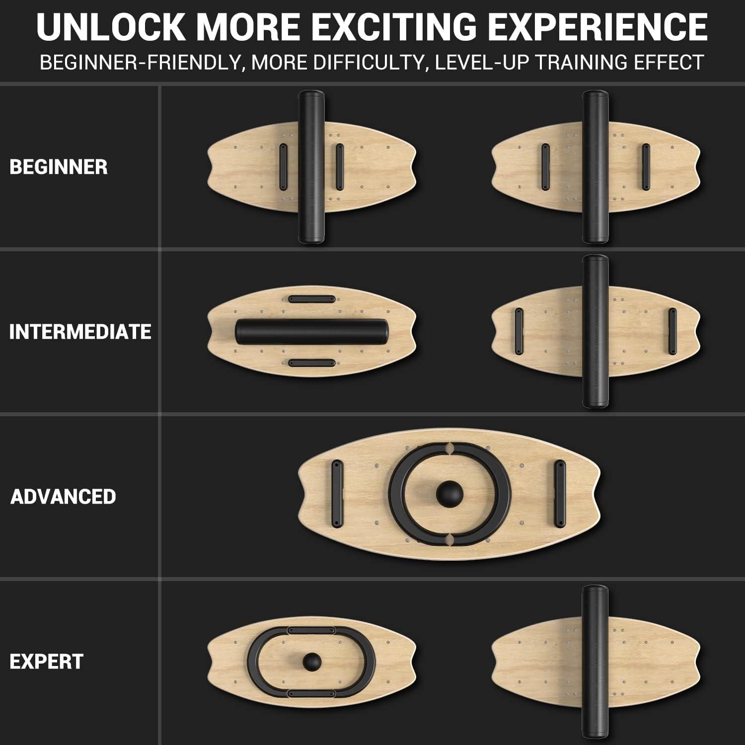 Tablero de Equilibrio Sportneer - Inestable 7 Modos - 204 kg