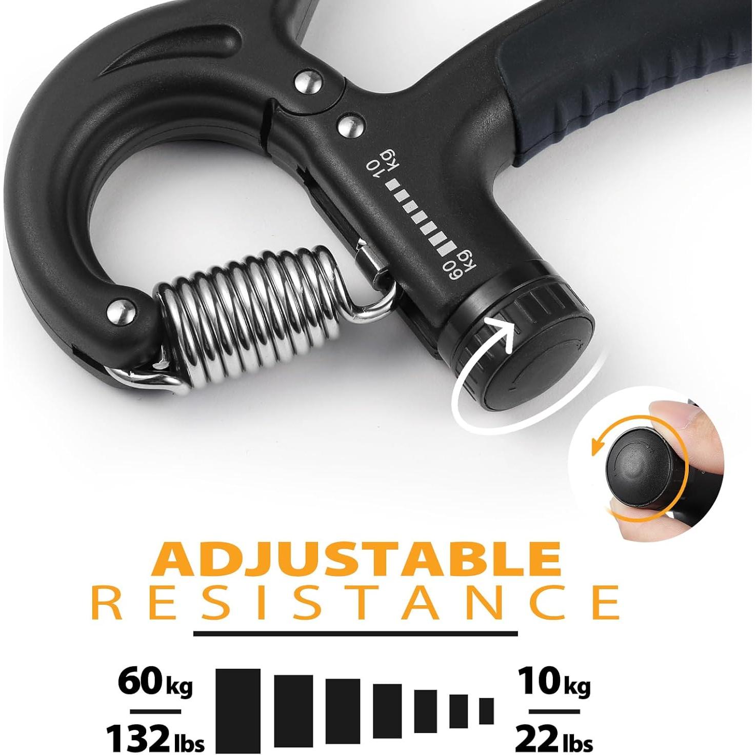Entrenador de Fuerza de Agarre NIYIKOW 2 Pack 10-60kg
