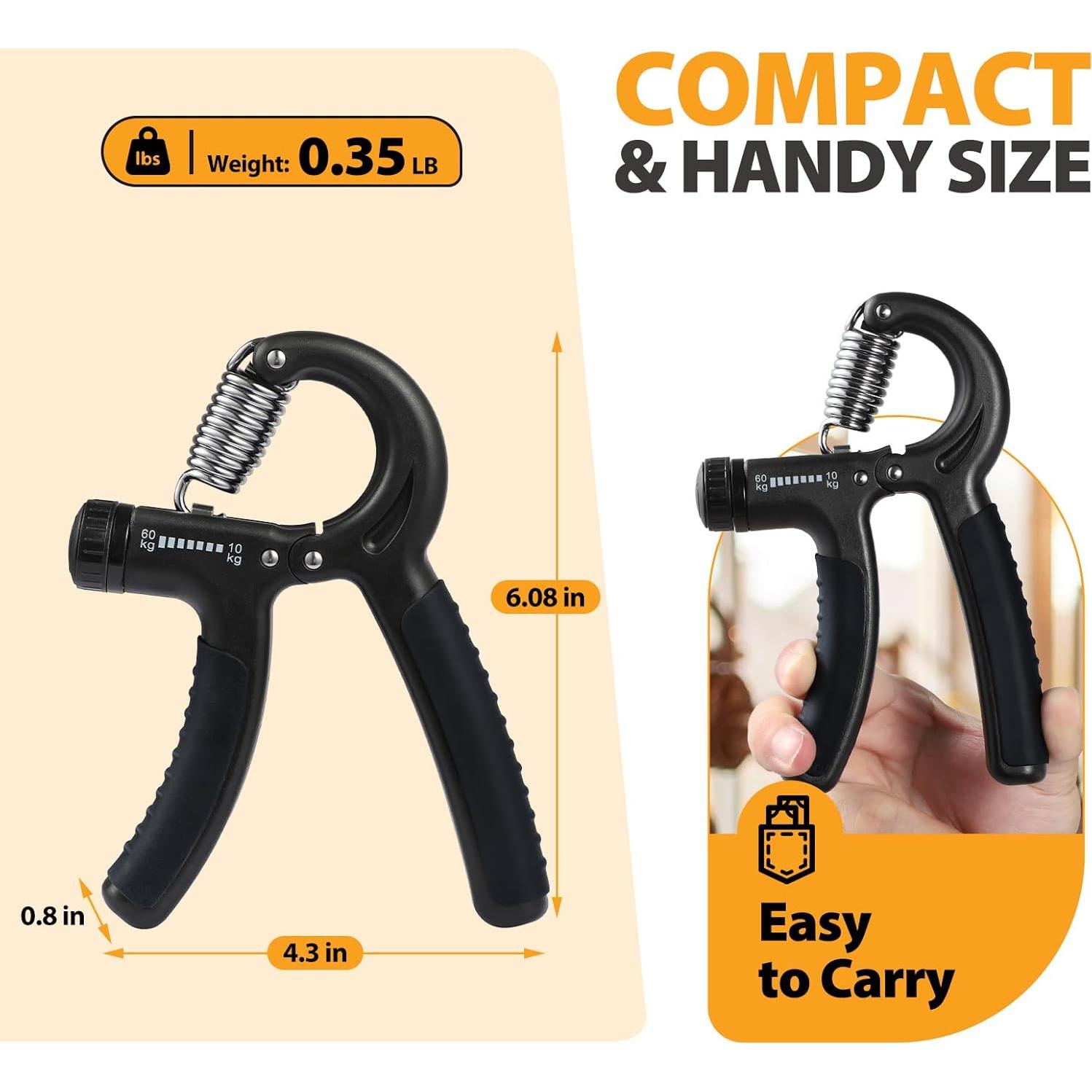 Entrenador de Fuerza de Agarre NIYIKOW 2 Pack 10-60kg