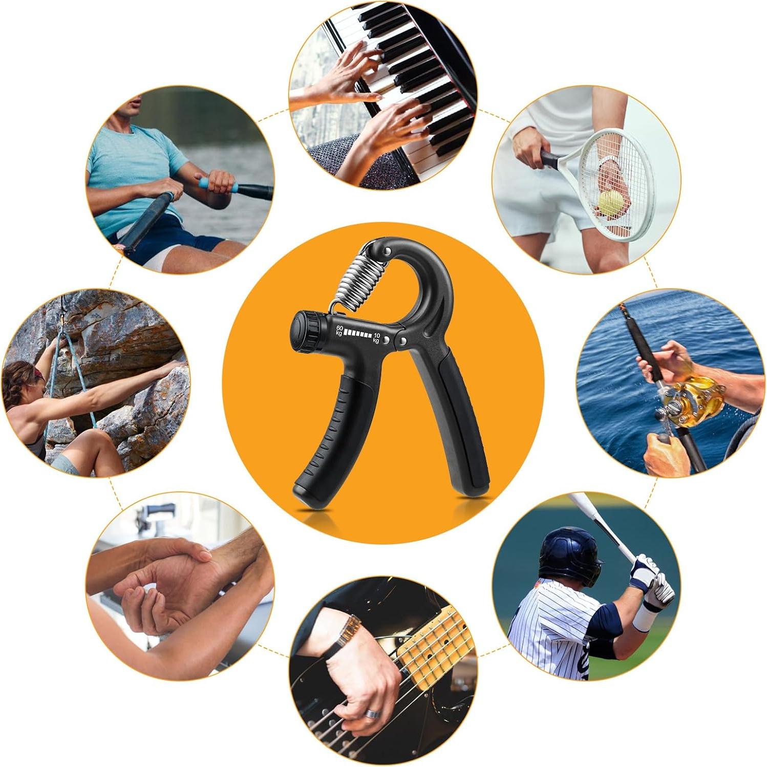 Entrenador de Fuerza de Agarre NIYIKOW 2 Pack 10-60kg
