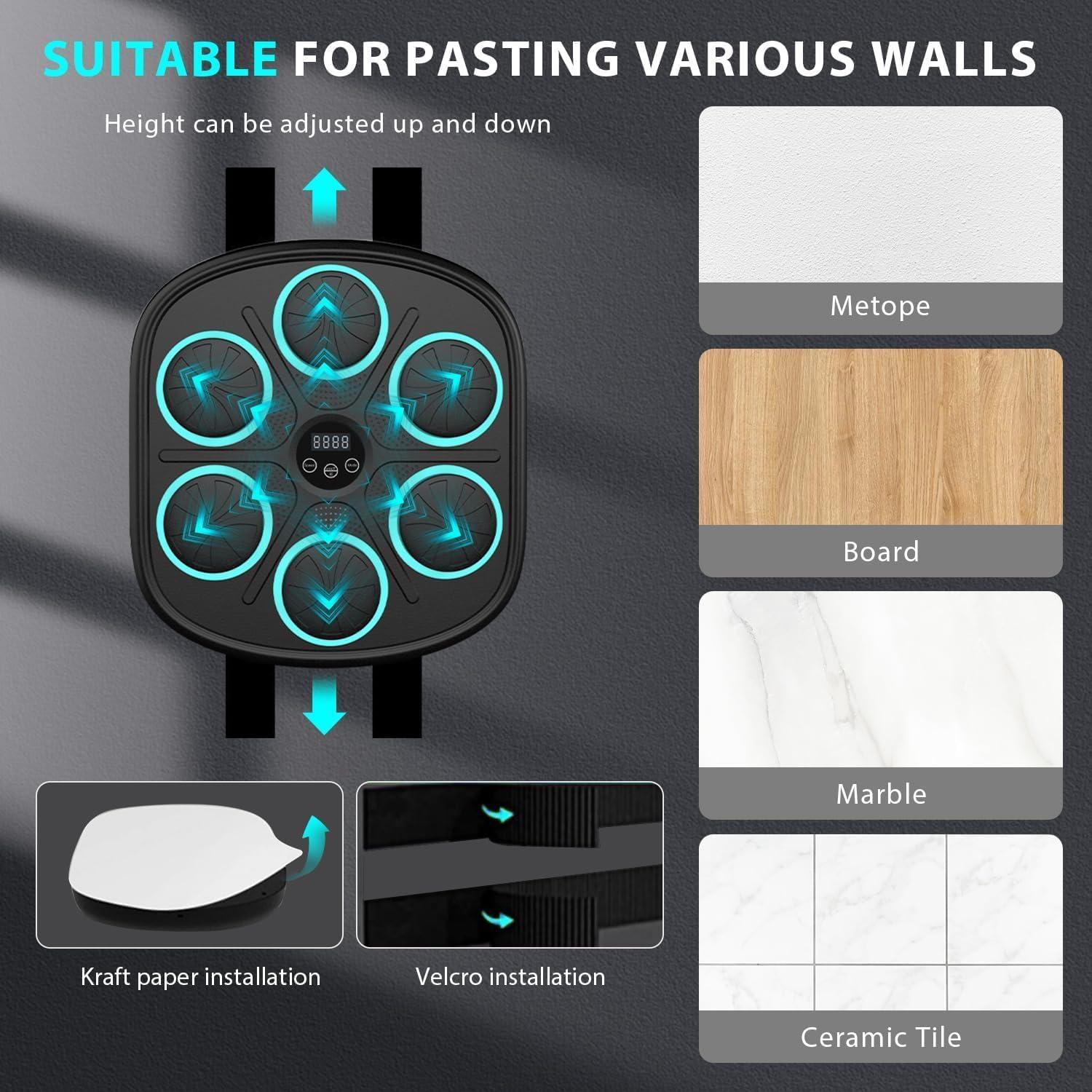 Máquina de Boxeo Musical Poetish MBT-06 con Guantes