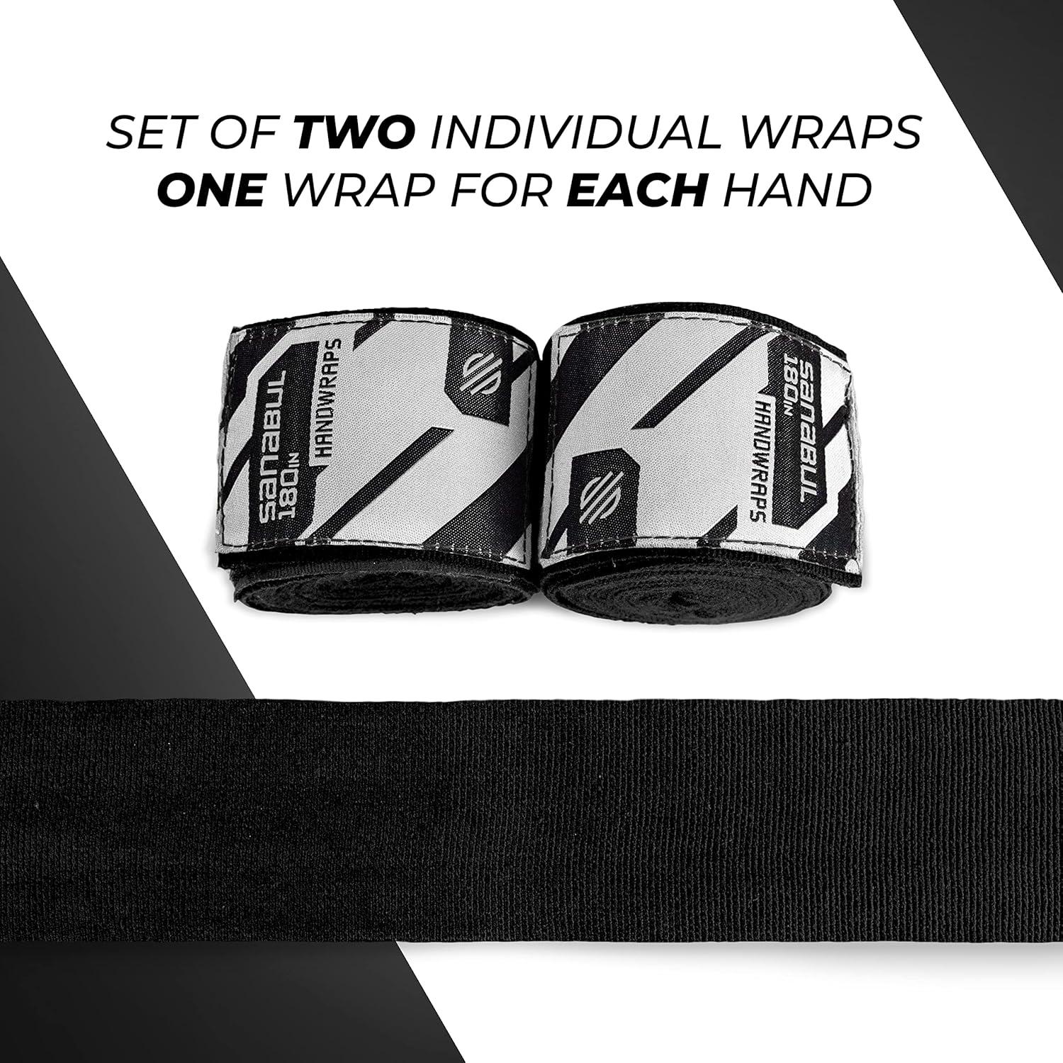 Envolturas de Mano Elásticas Sanabul 180" para Boxeo y MMA