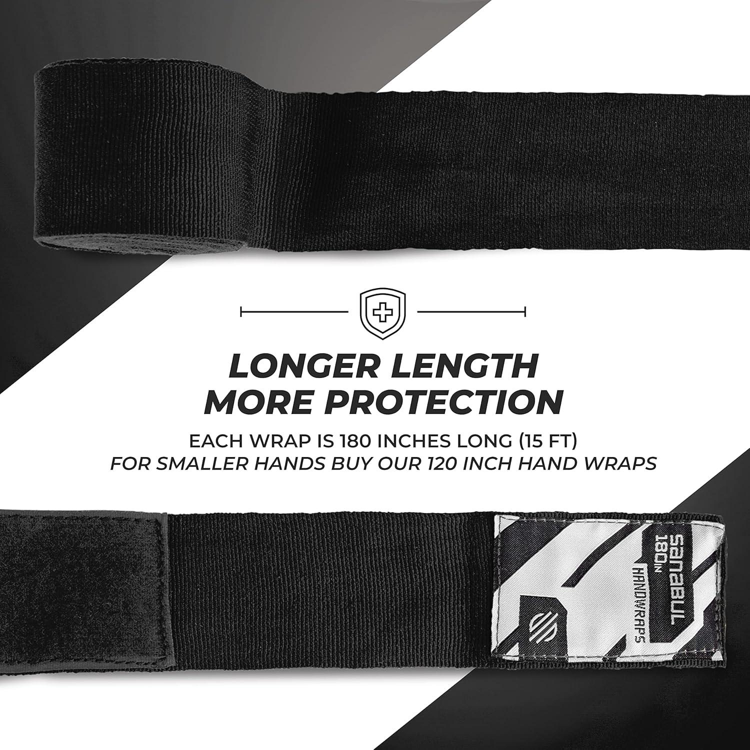 Envolturas de Mano Elásticas Sanabul 180" para Boxeo y MMA