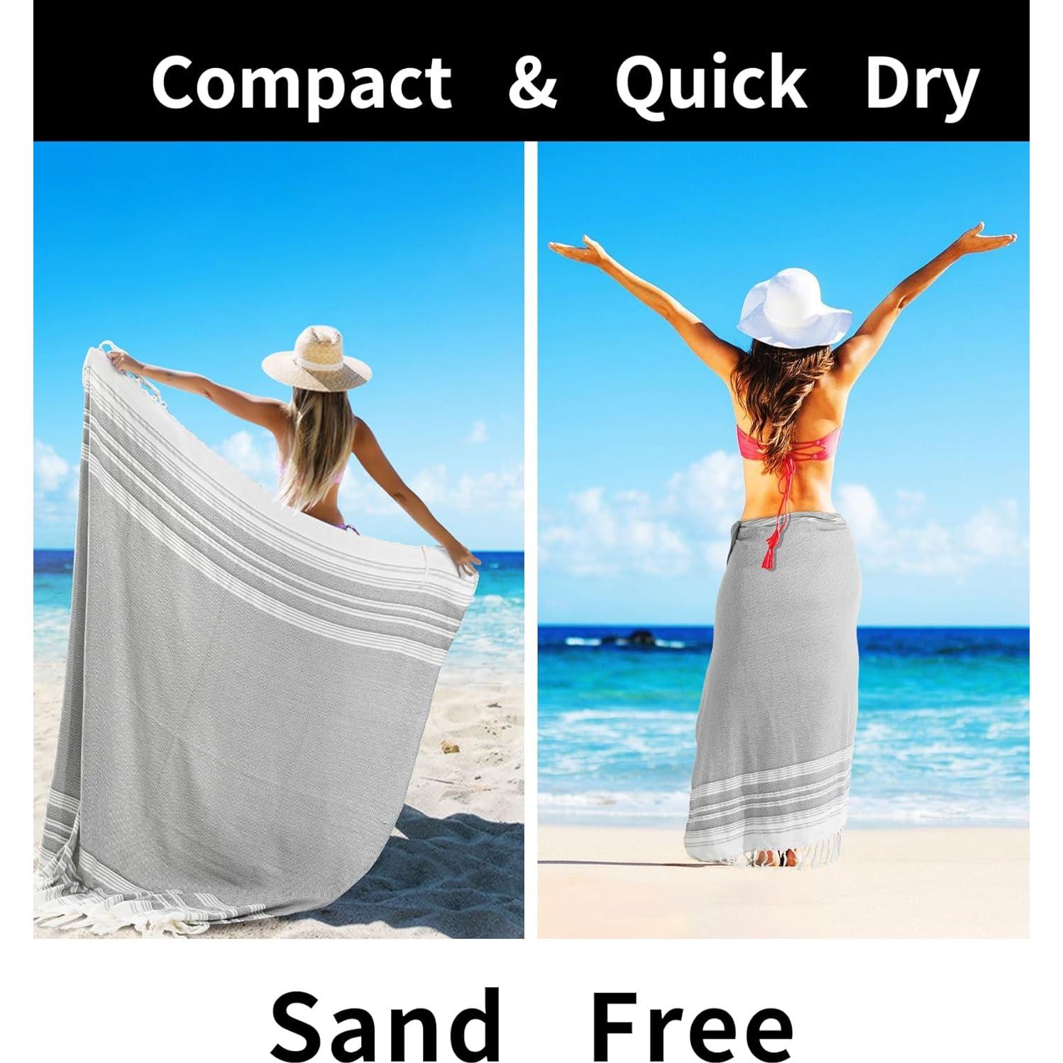 Manta Boho Beige Genovega Extra Grande 127x173 cm Algodón