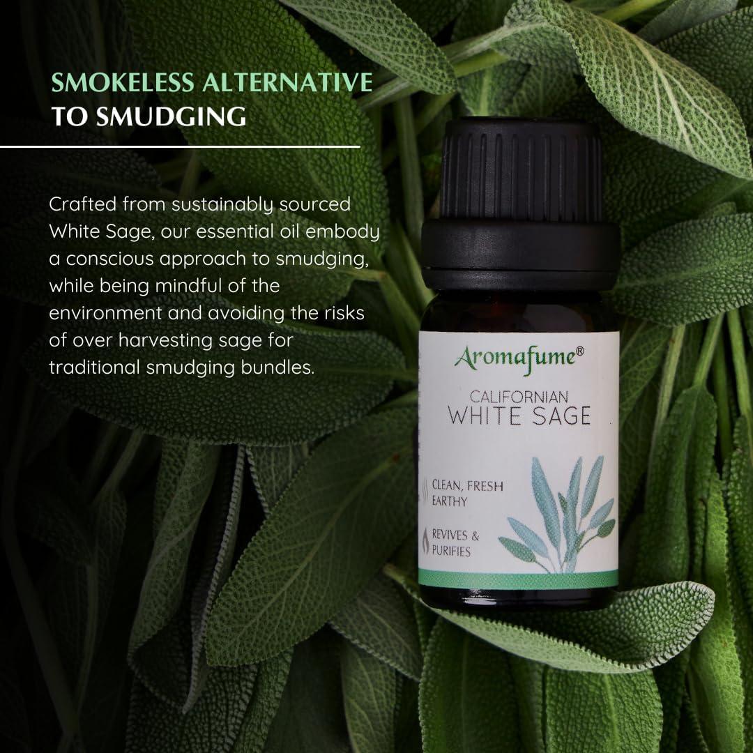 Aceites Esenciales Aromafume 3 x 10ml - Salvia Blanca y Lavanda