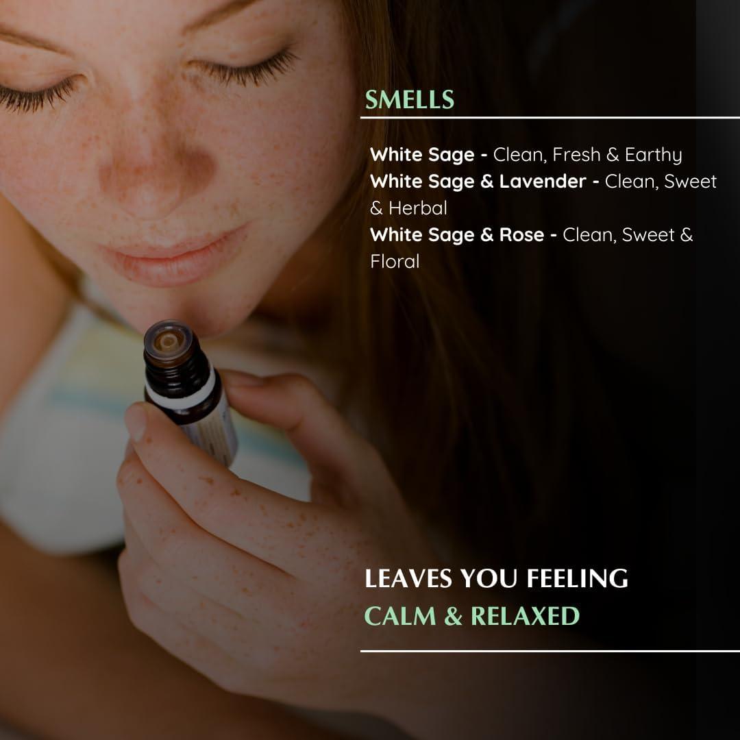 Aceites Esenciales Aromafume 3 x 10ml - Salvia Blanca y Lavanda