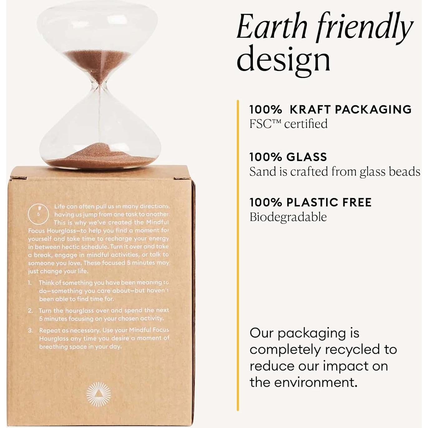 Temporizador de Arena Intelligent Change 5 Minutos Vidrio Blanco