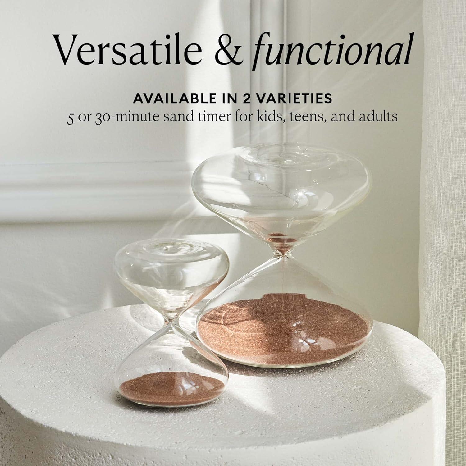 Temporizador de Arena Intelligent Change 5 Minutos Vidrio Blanco