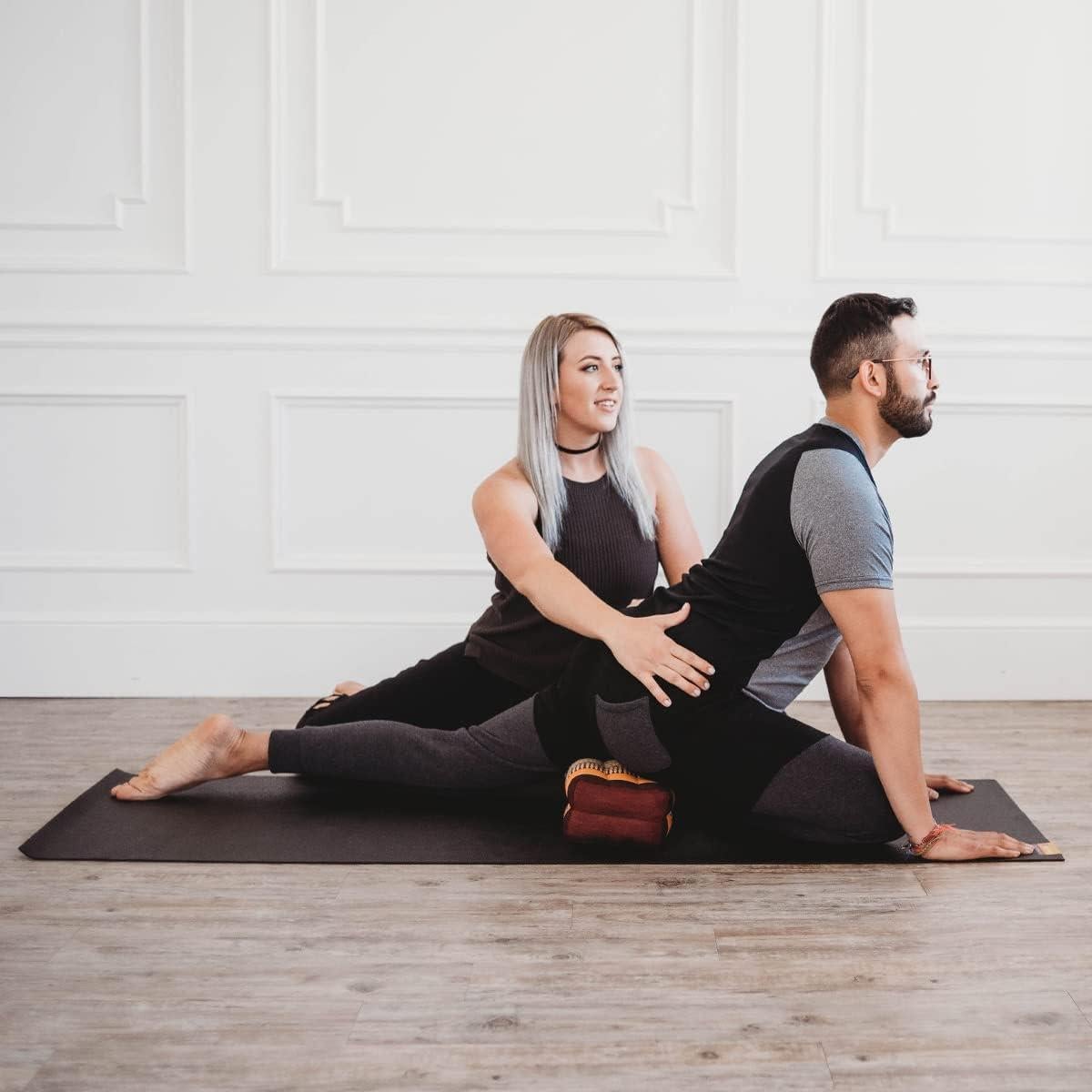 Cojín de Yoga Zafuko - Relleno de Kapok Orgánico 35.5x17.8cm