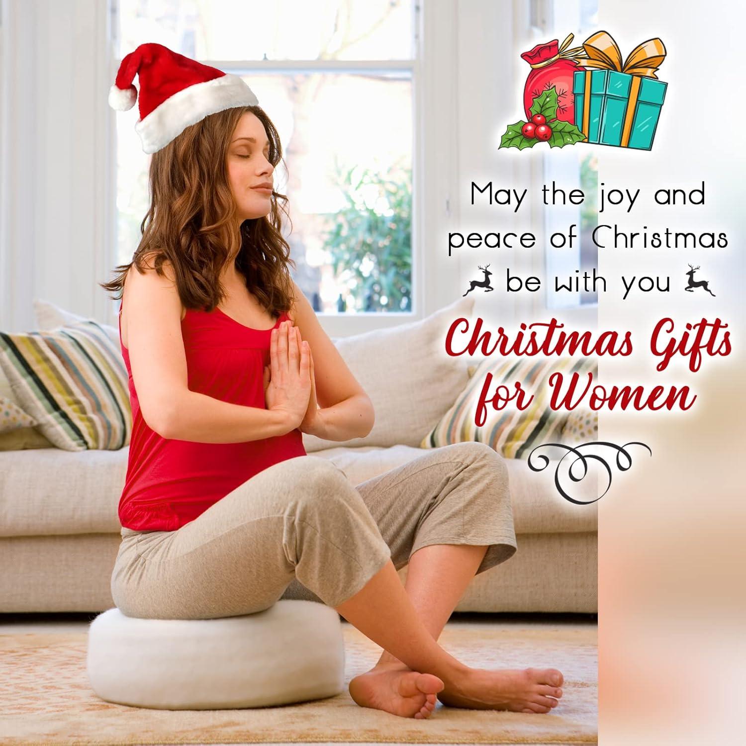 Cojín de Meditación Hihealer de Terciopelo Rosa y Aqua 40.6cm