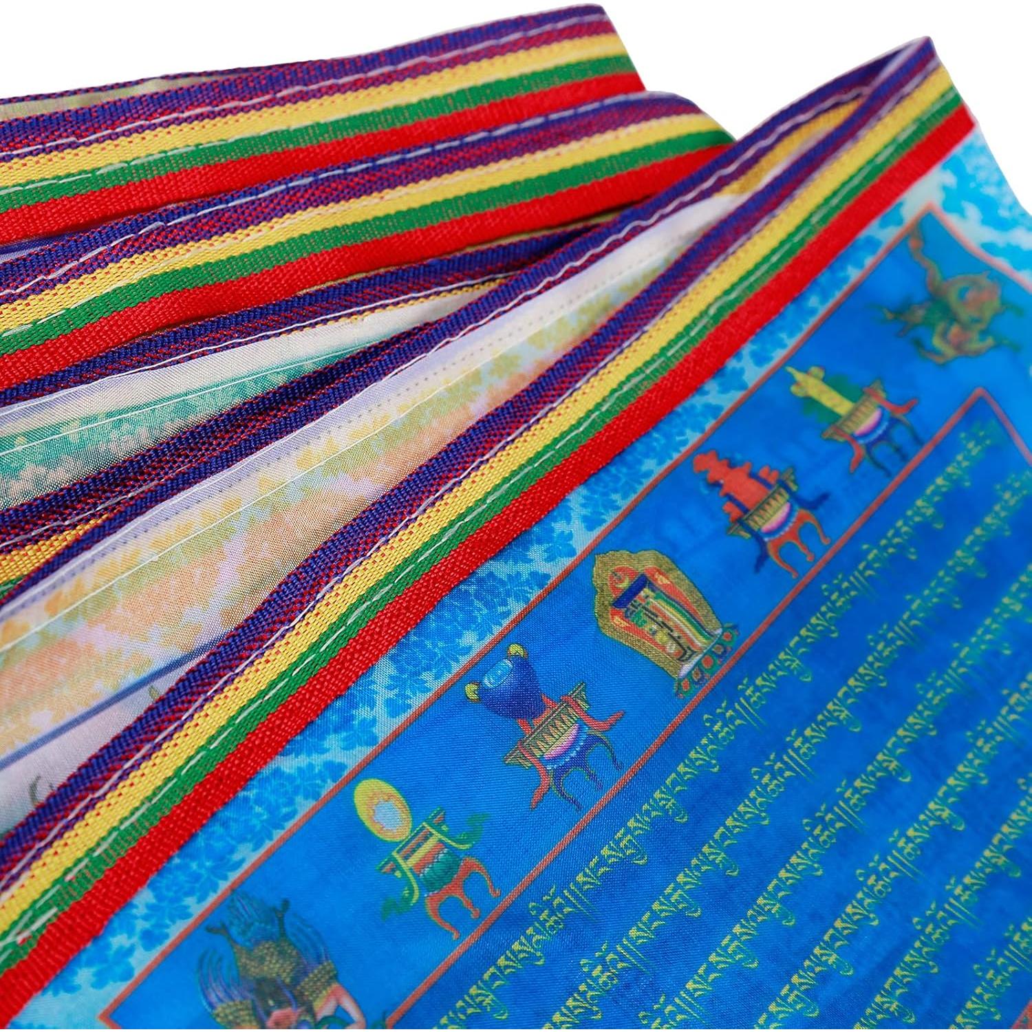 Banderas de Oración Budista Tibetanas 20pcs Seda 36x28cm
