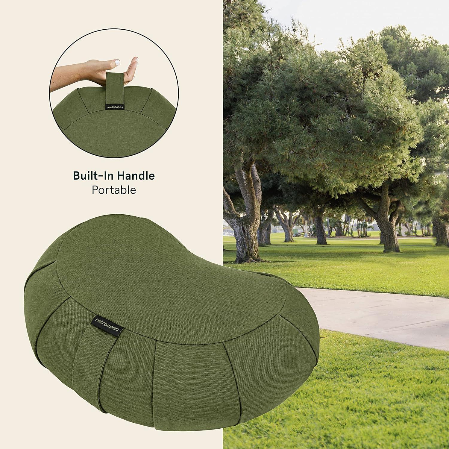 Cojín de Meditación Retrospec Sedona Zafu Albahaca 33x11.4cm