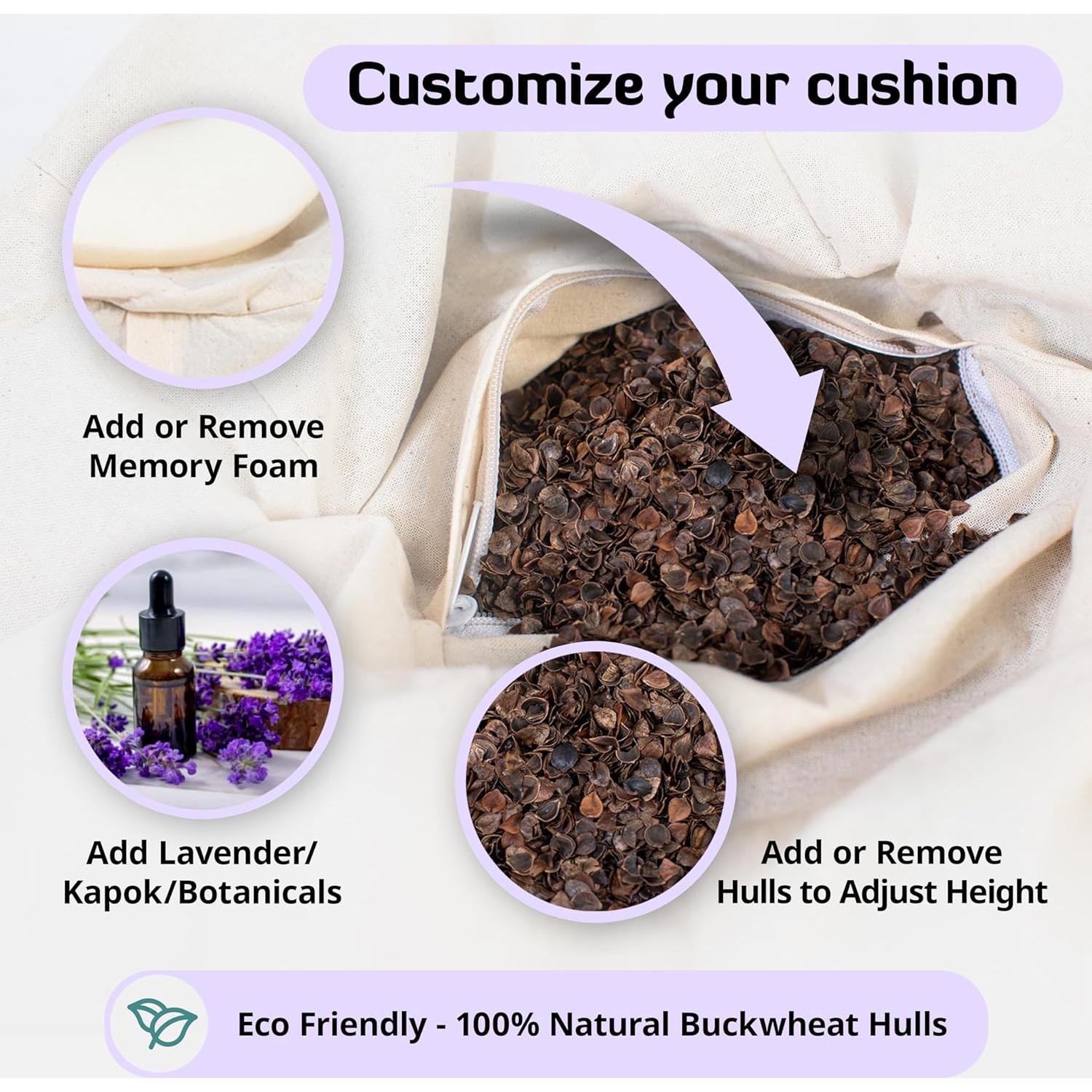 Aila Premium Meditation Cushion – Ergonomic Zafu Pillow with Buckwheat Filling – Includes Extra Washable Cover – Floor Cushion for Comfort & Posture Support – Ideal for Yoga, Mindfulness & Relaxation