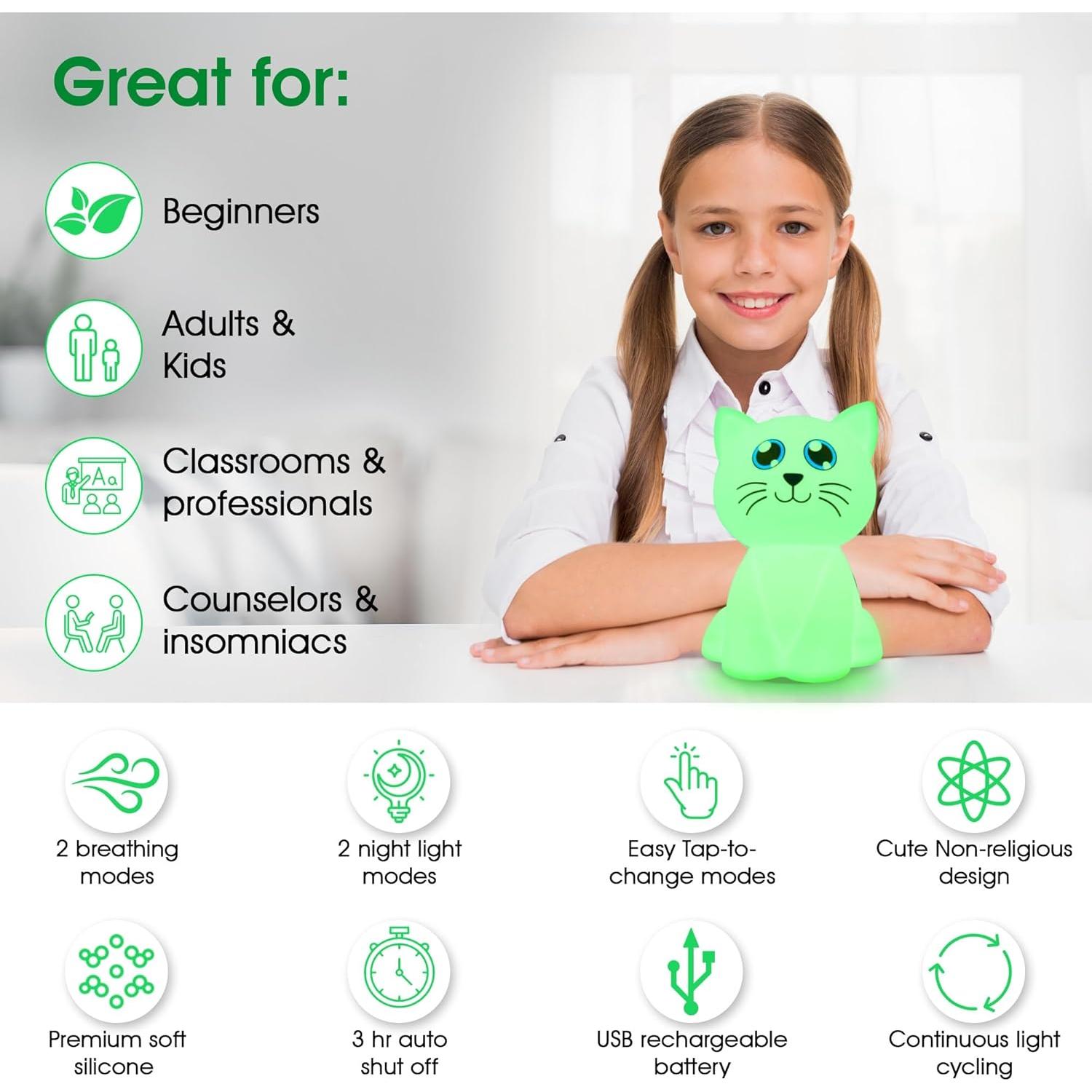 Entrenador de Respiración Calmante Calm Collective con Luz