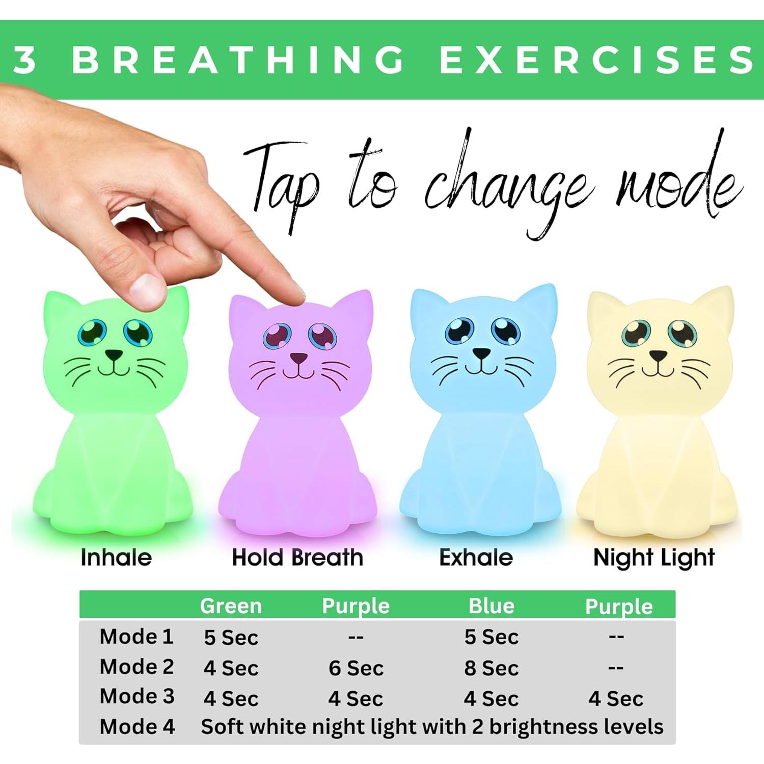 Entrenador de Respiración Calmante Calm Collective con Luz