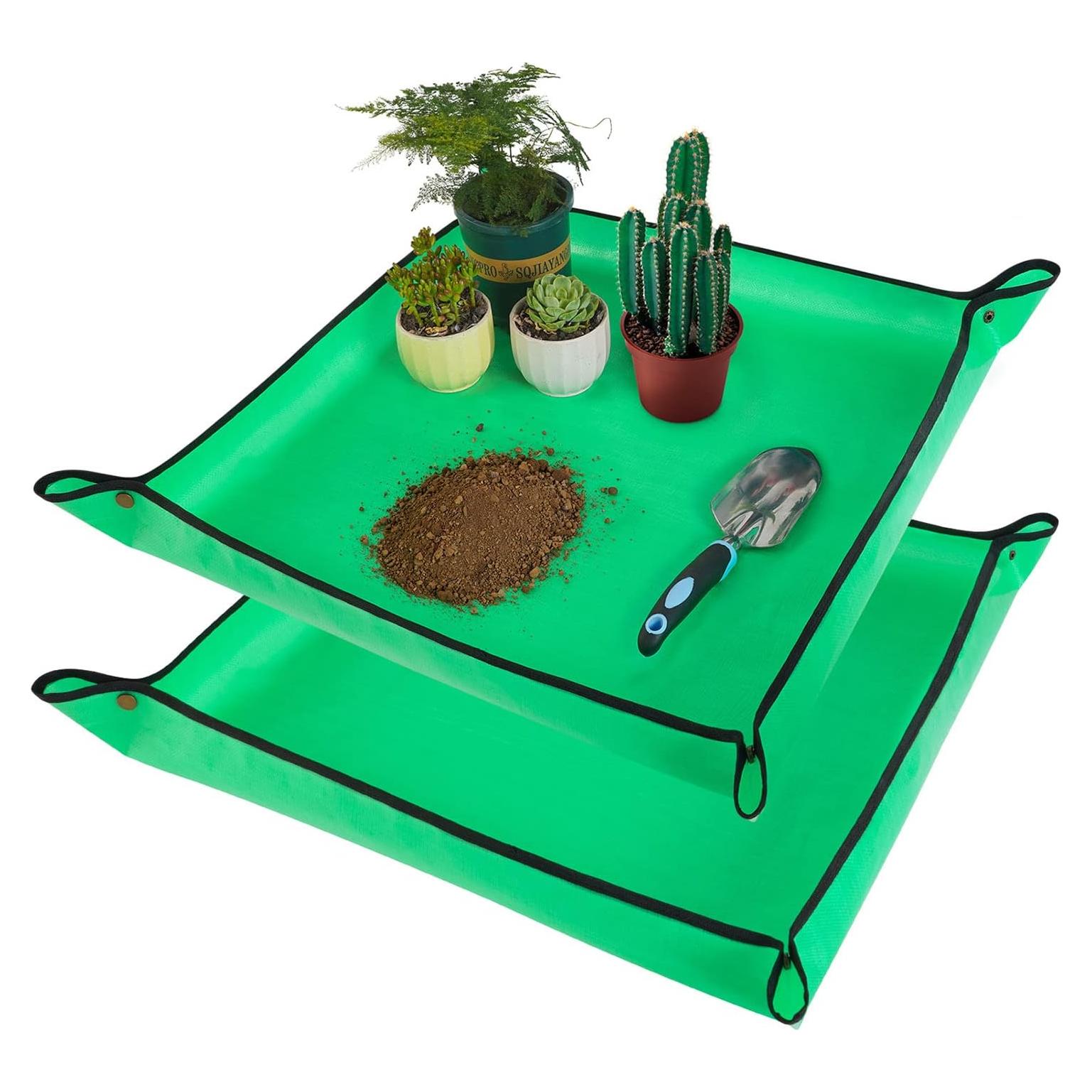 Alfombrilla de Replantado HNXTYAOB 68.5x68.5cm Impermeable 2 Pcs