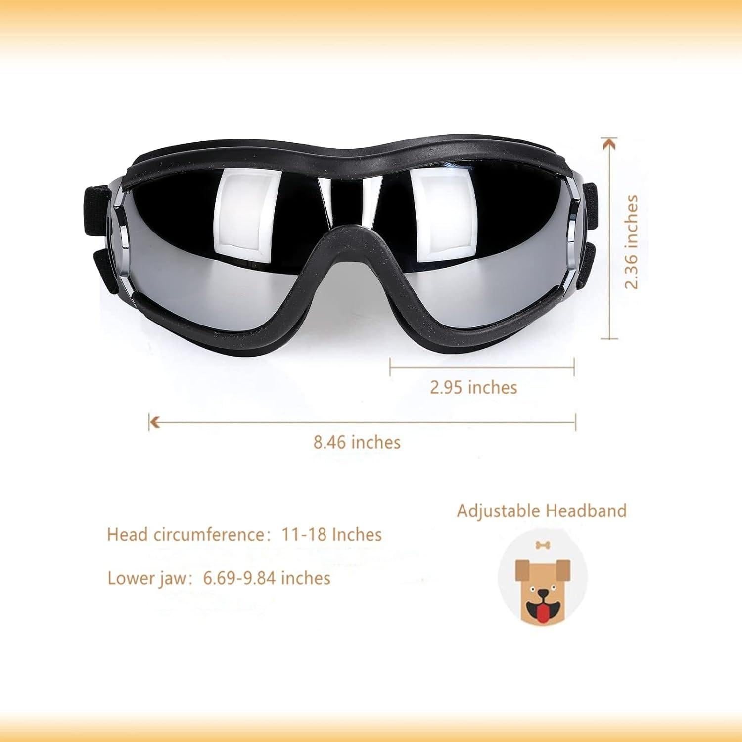 Gafas de sol para perros NVTED - Protección UV y viento