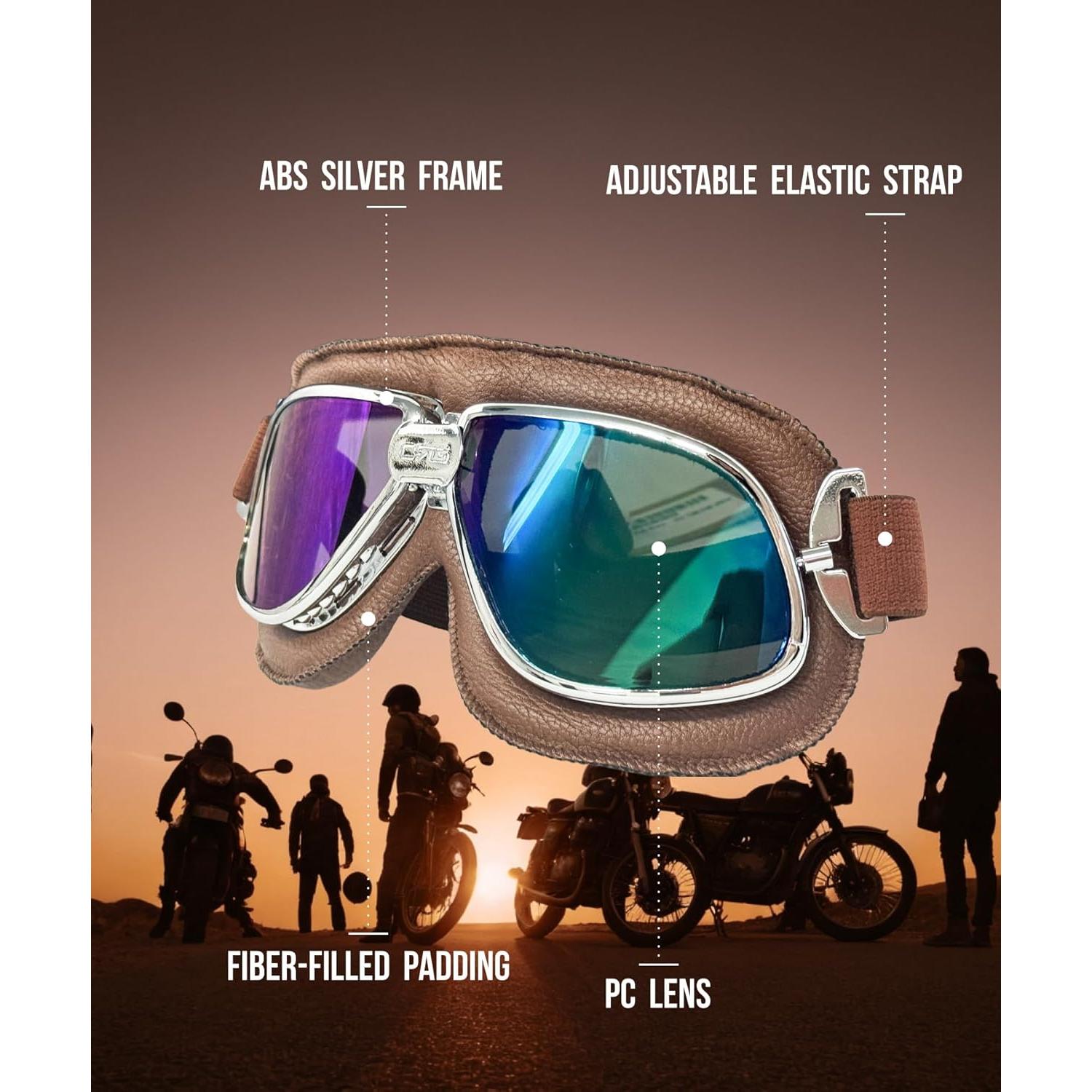 Gafas de Motocicleta CRG Sports Multicolor UV para Adultos