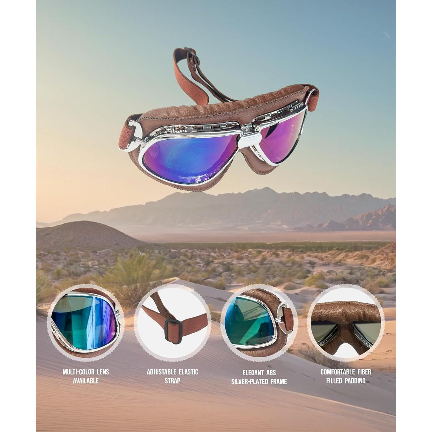 Gafas de Motocicleta CRG Sports Multicolor UV para Adultos