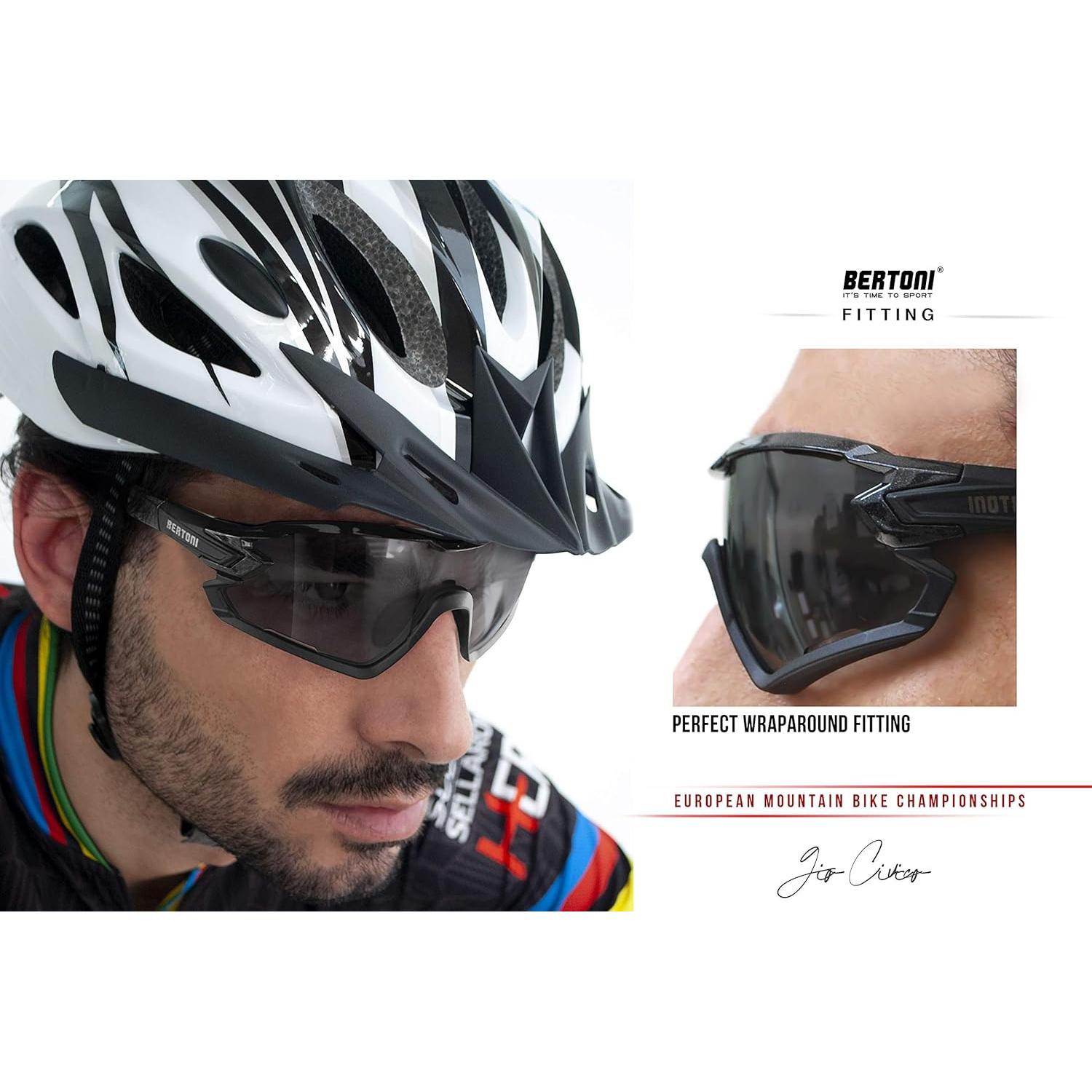 Gafas de sol Bertoni Quasar Polarizadas para Ciclismo MTB