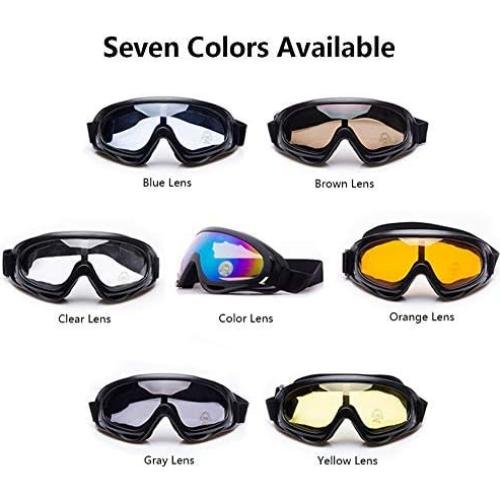 Gafas de Motocicleta SPOSUNE Jy-001 UV400 A Prueba de Viento