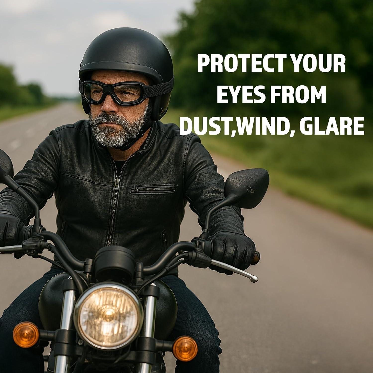 Gafas de Moto Epoch Eyewear Luca con Lentes Claros Antiempañantes