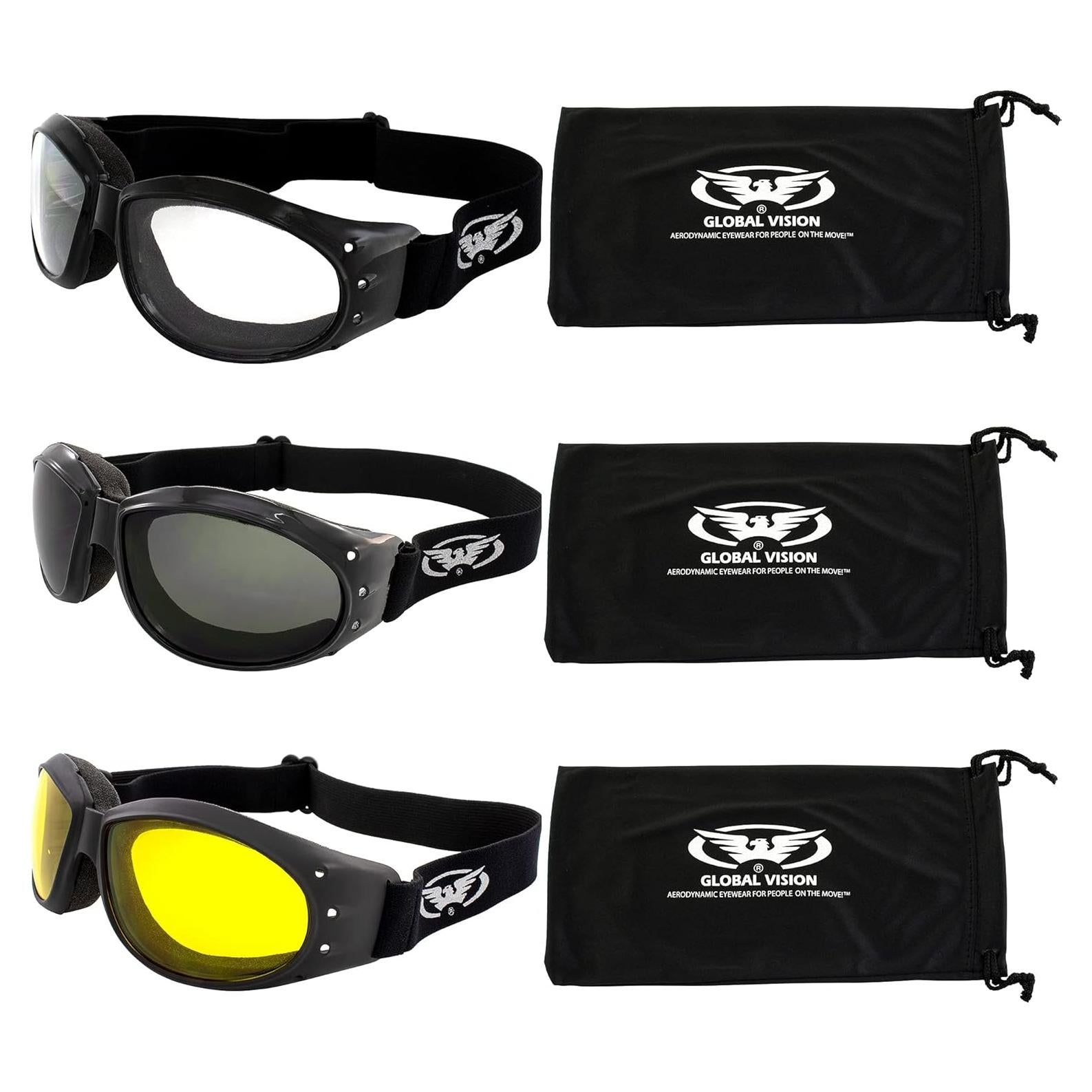 Gafas de Motocicleta Global Vision Eliminator Deluxe UV400