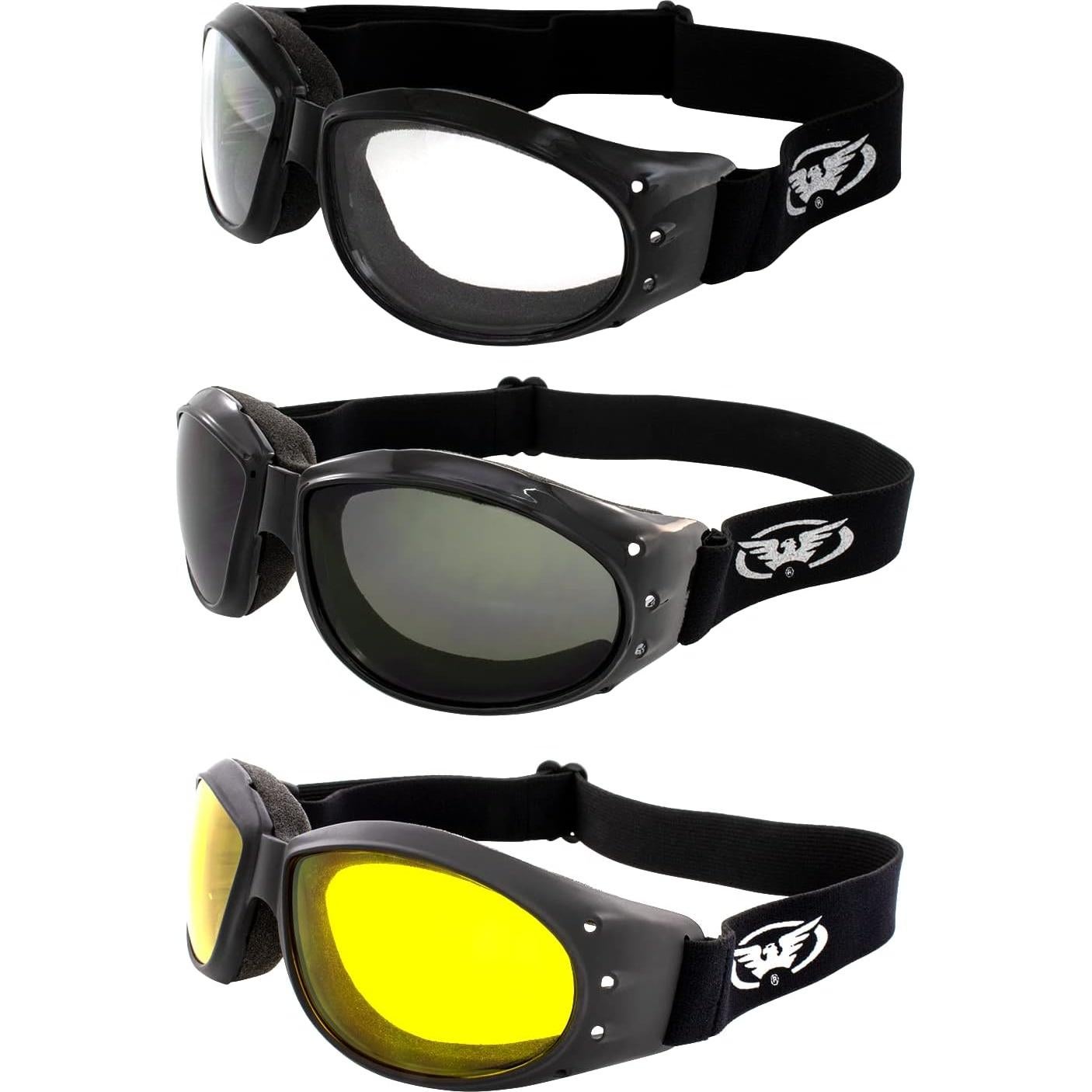 Gafas de Motocicleta Global Vision Eliminator Deluxe UV400