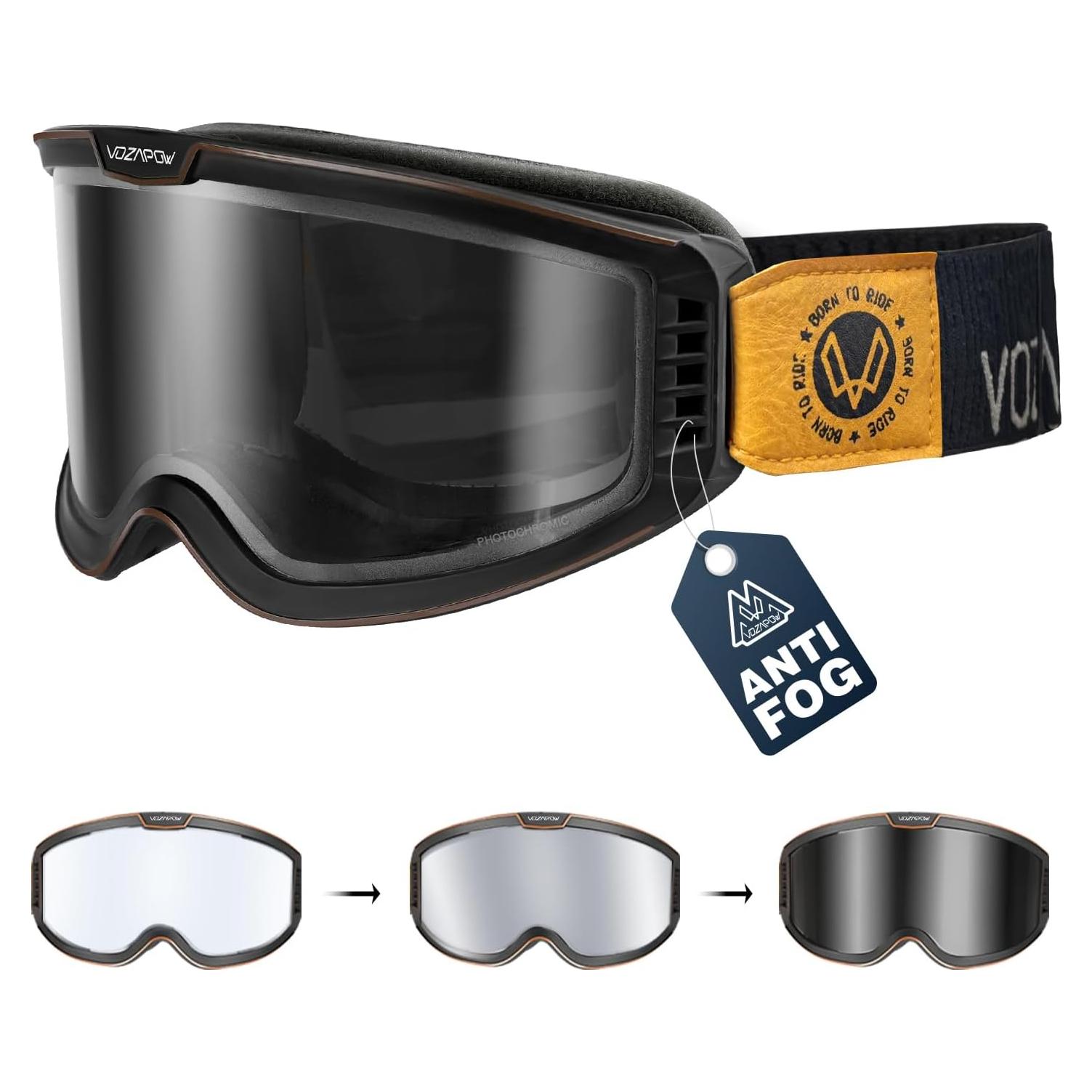 Gafas de Motocicleta VOZAPOW Pamx5-01 Fotoquímicas Antivaho