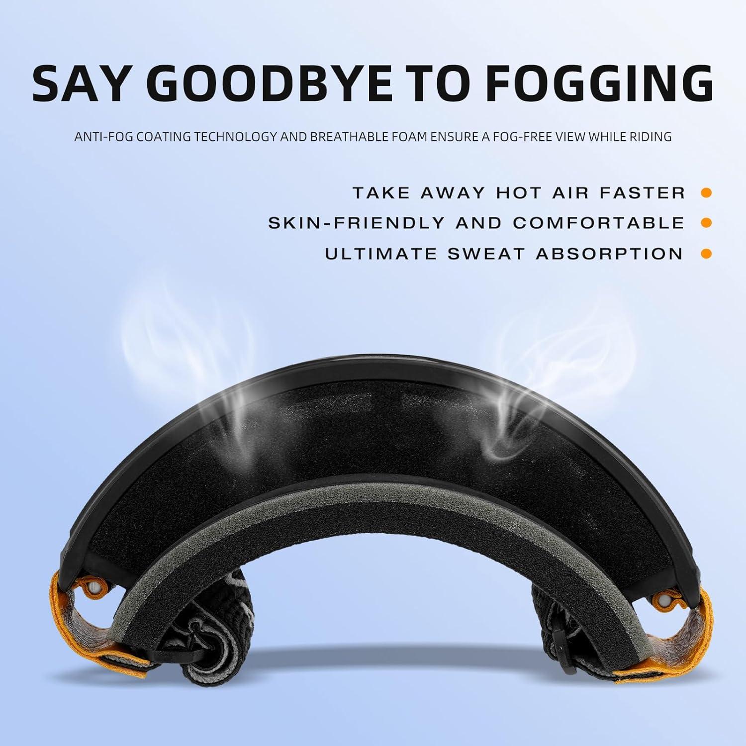 Gafas de Motocicleta VOZAPOW Pamx5-01 Fotoquímicas Antivaho