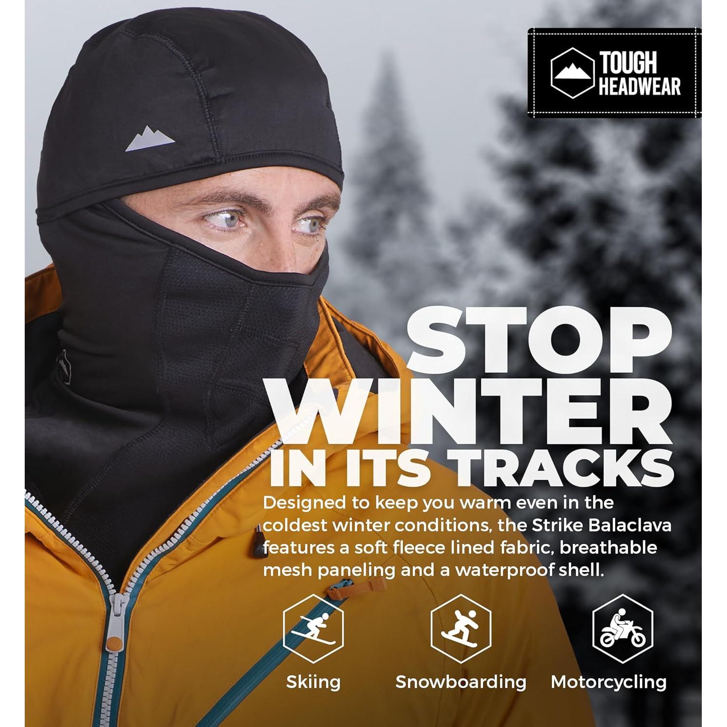 Máscara Balaclava Tough - Invierno Unisex - Negro