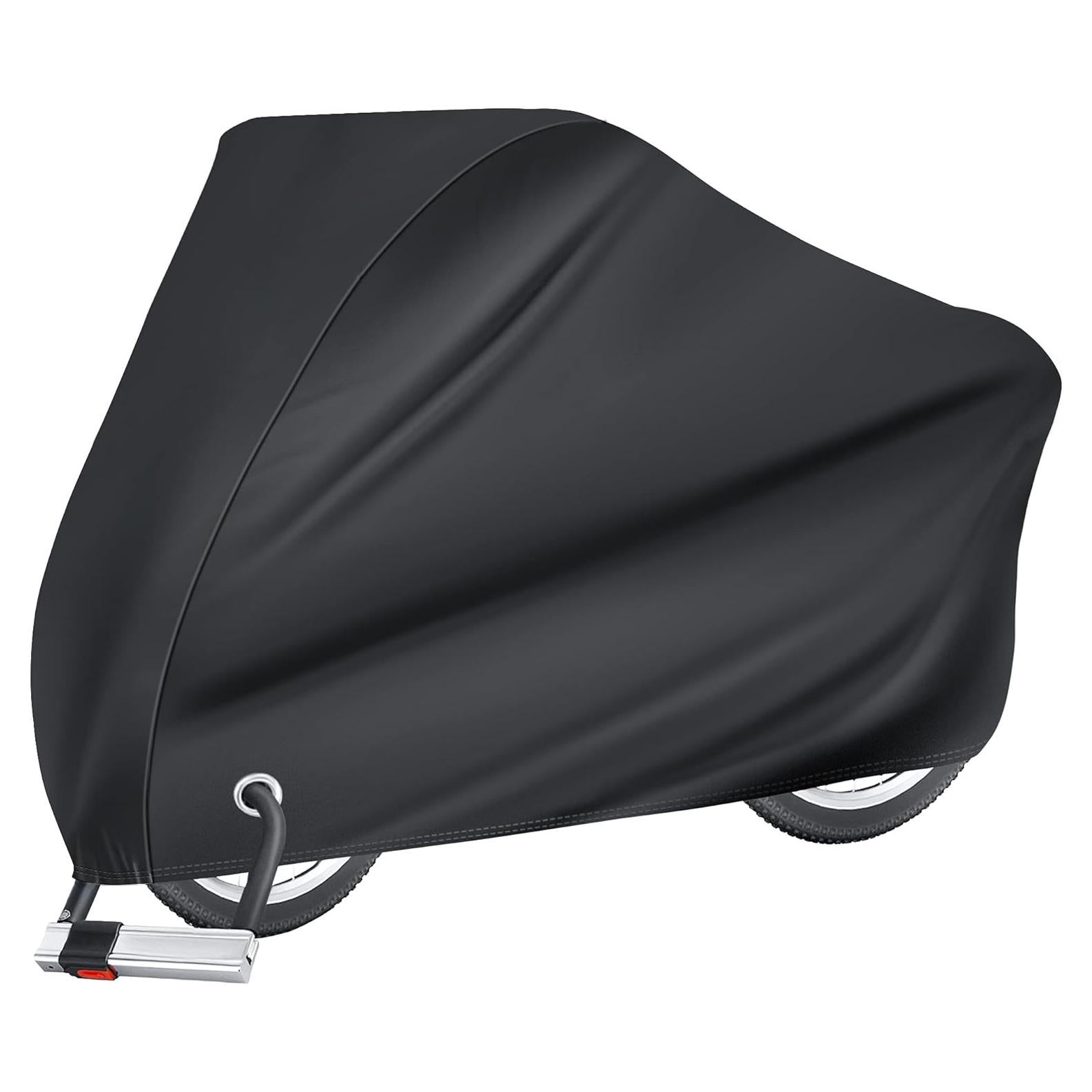 Funda de bicicleta Puroma impermeable 190T negra para 1 bici