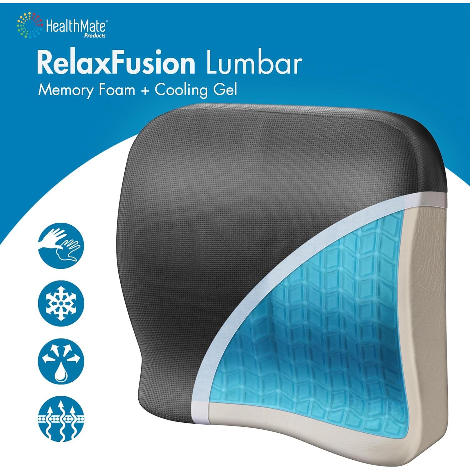 Almohadilla Lumbar Wagan IN9112 Espuma Viscoelástica y Gel