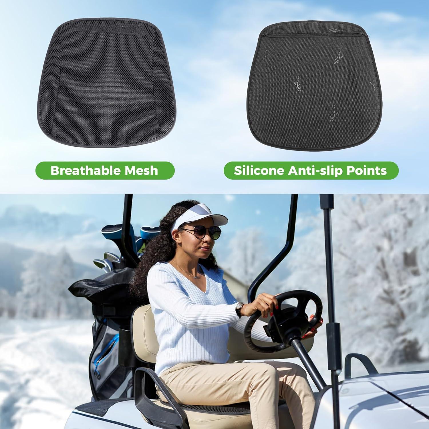 Cubiertas de Asiento Calentadas 10L0L para Carro de Golf Negro