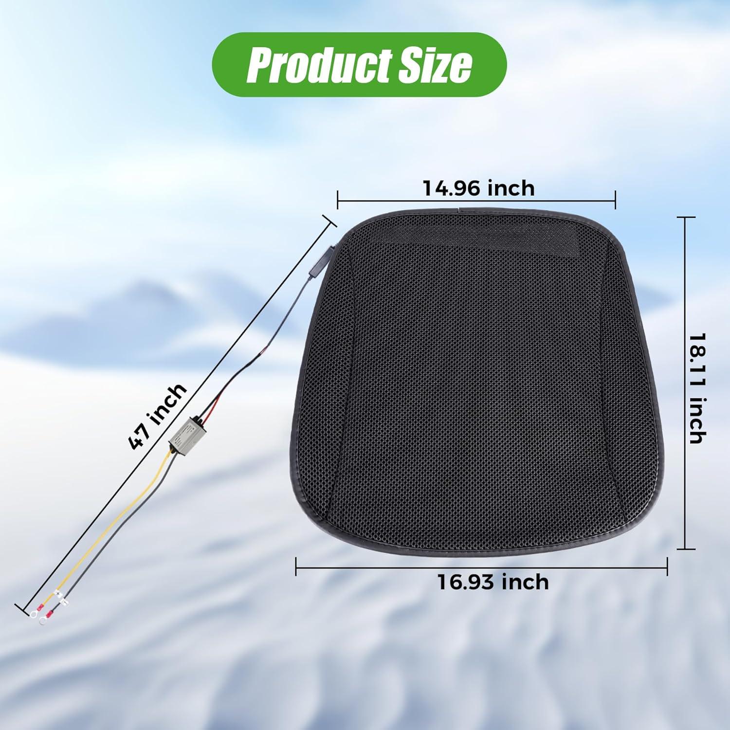 Cubiertas de Asiento Calentadas 10L0L para Carro de Golf Negro