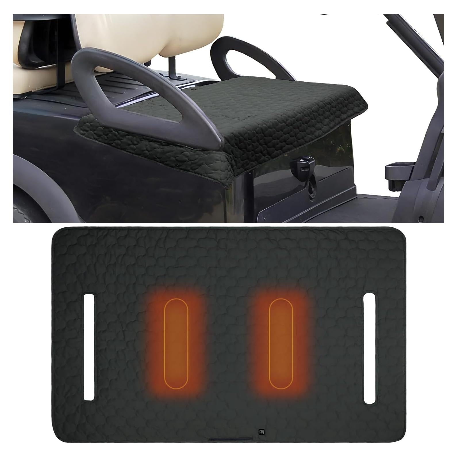 Cubierta de Asiento Calentada para Carro de Golf Zealor - Negro